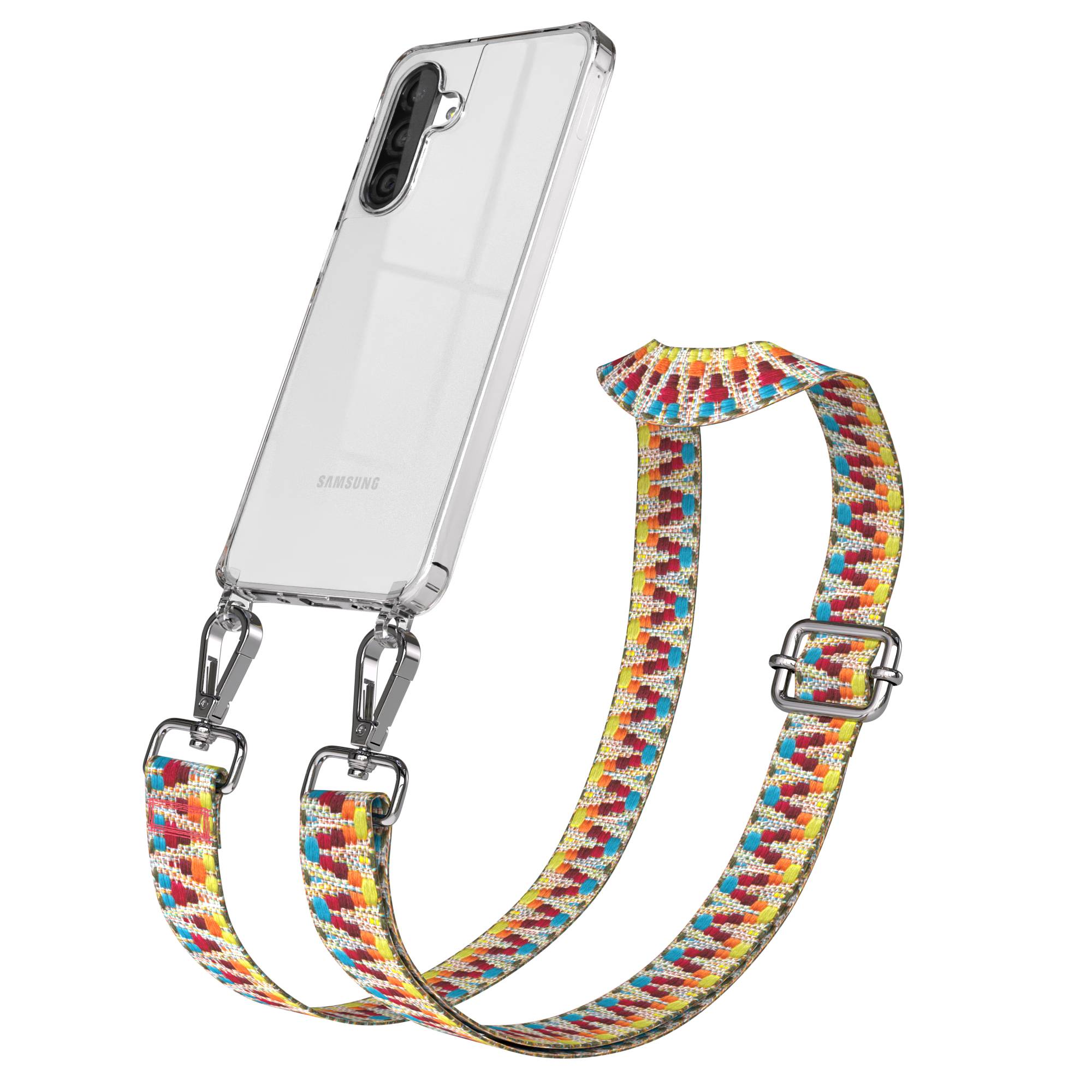 Samsung Galaxy A26 Handykette mit verstellbarem Trageriemen und Boho Band 