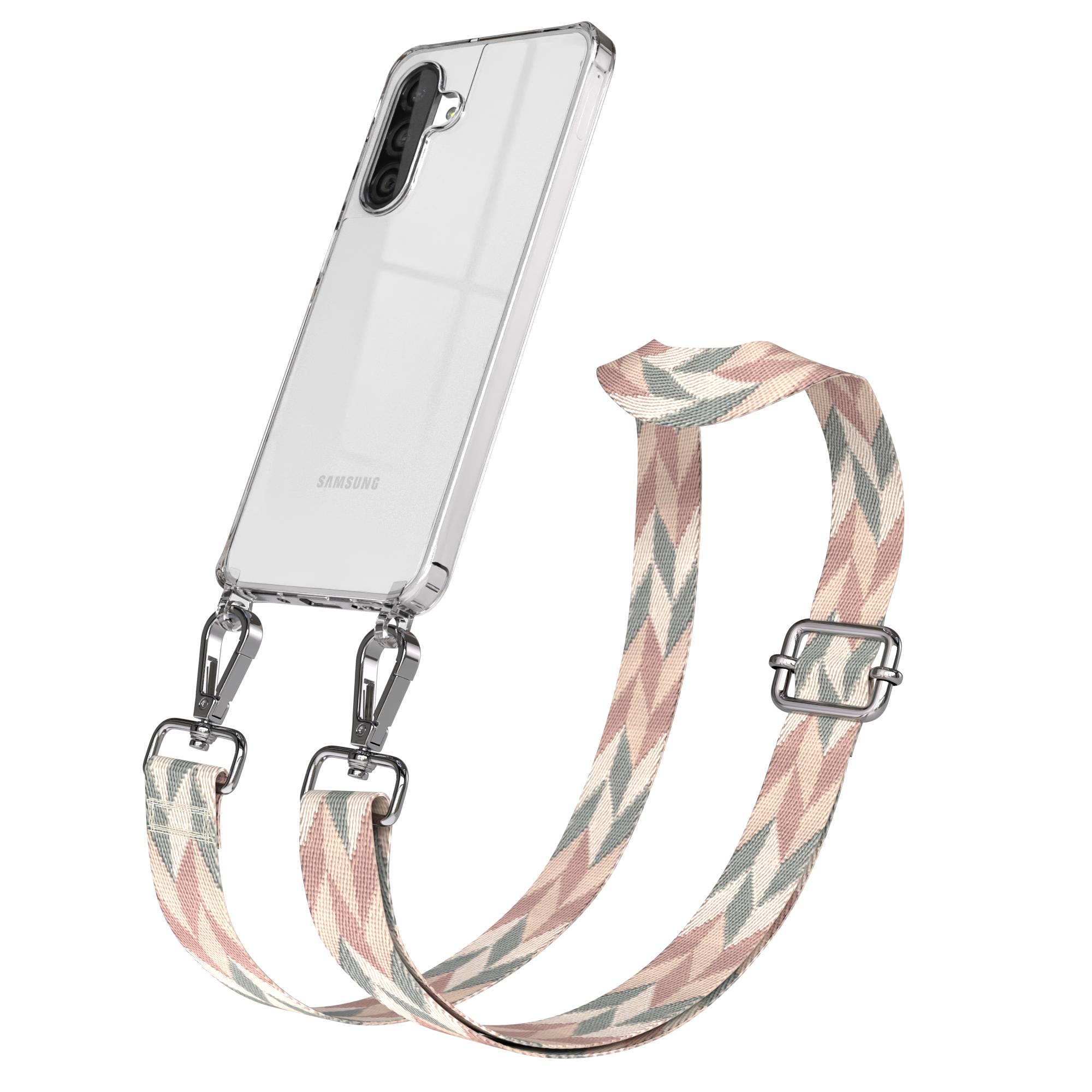 Samsung Galaxy A26 Handykette mit verstellbarem Trageriemen und Boho Band 