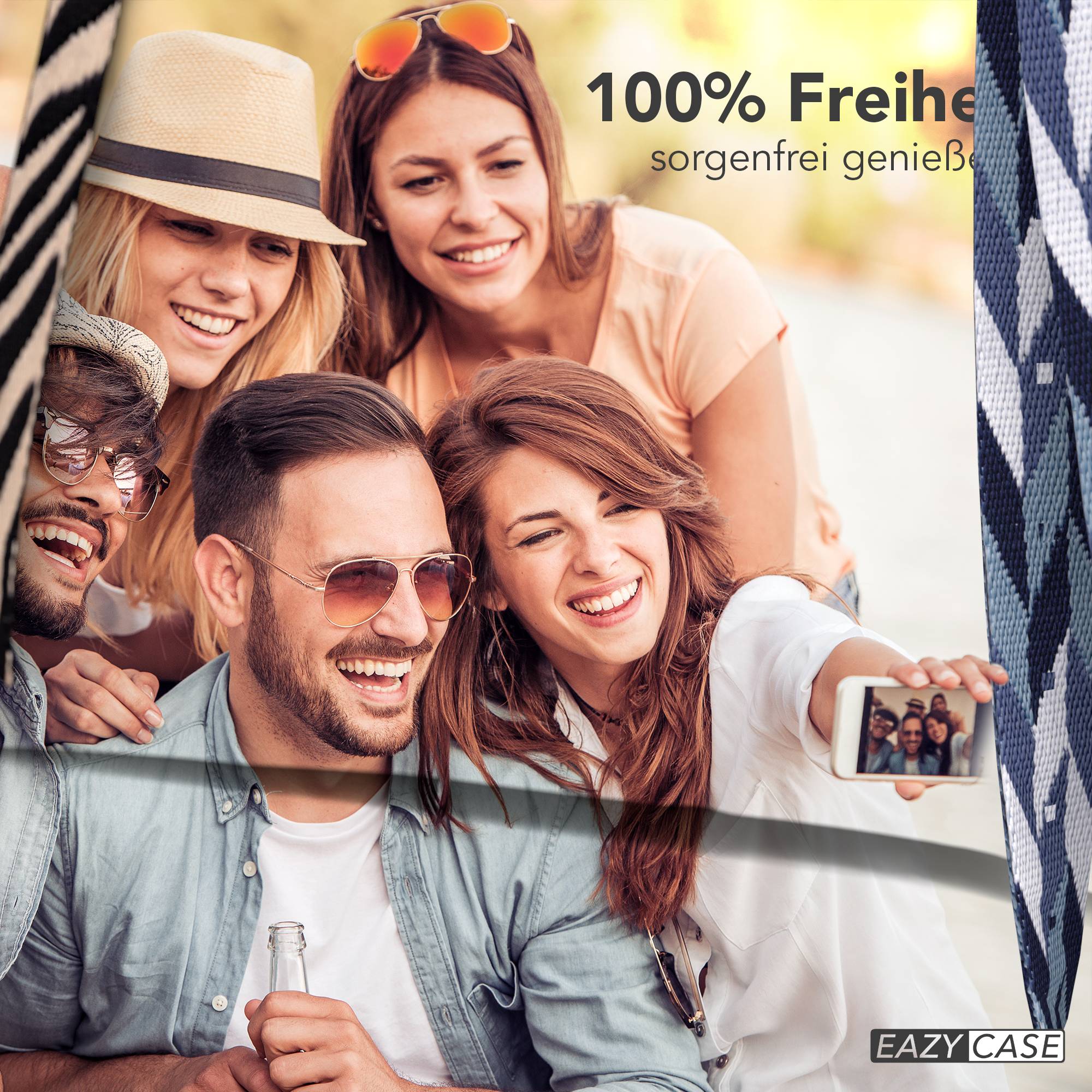 iPhone 16e Handykette mit verstellbarem Boho Band von EAZY CASE 
