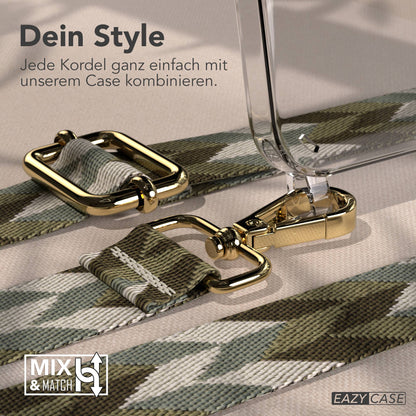 iPhone 16e Handykette mit verstellbarem Boho Band von EAZY CASE 