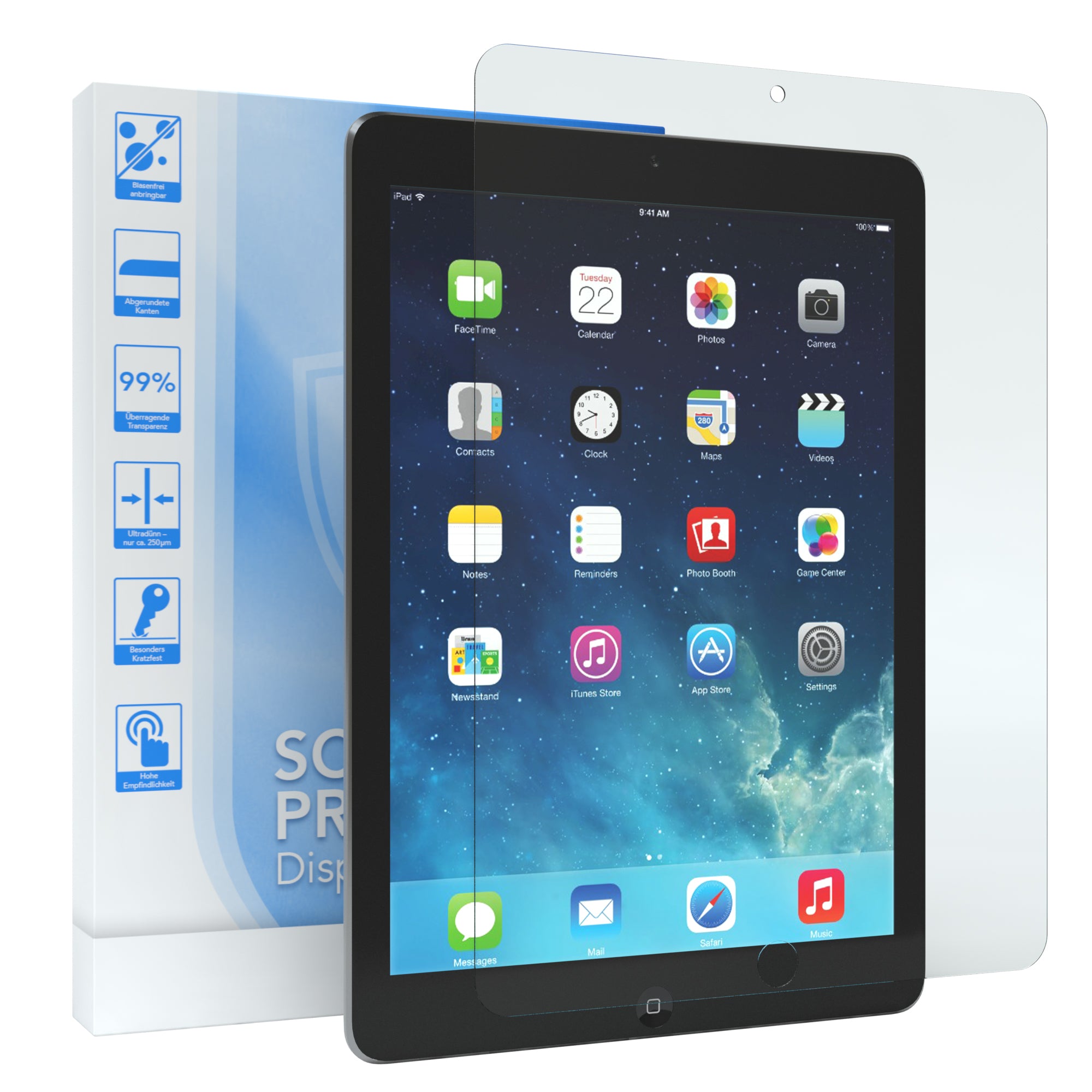 iPad Air 1 Glasfolie