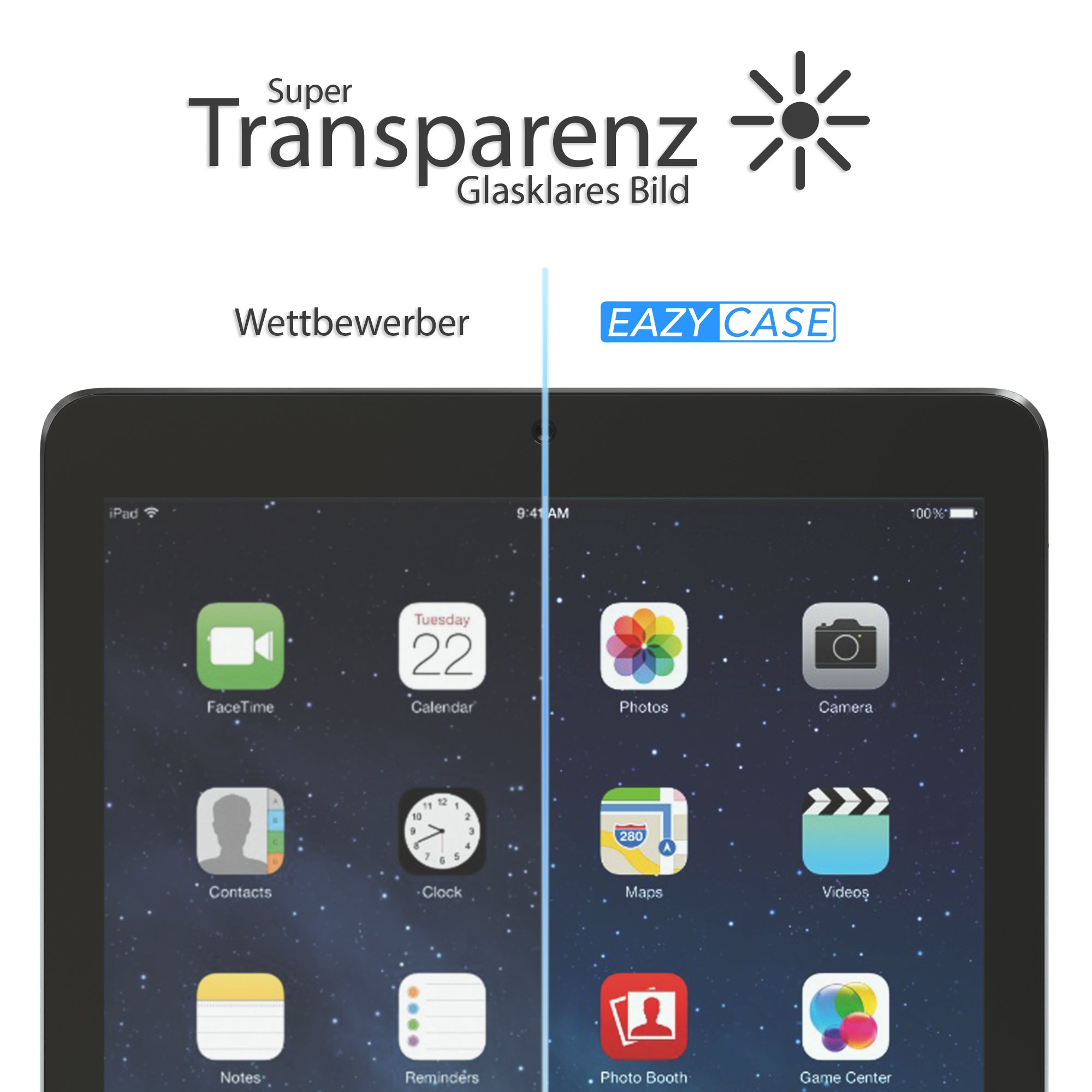 iPad Air 1 Glasfolie