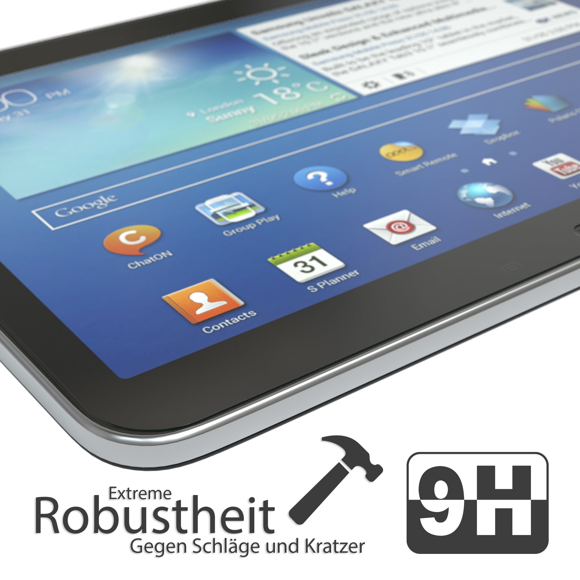 Galaxy Tab 3 10.1 Glasfolie