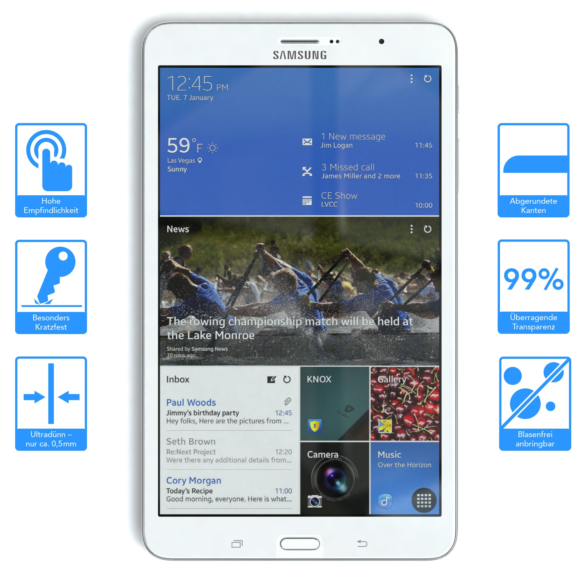 Galaxy Tab Pro 8.4 Glasfolie