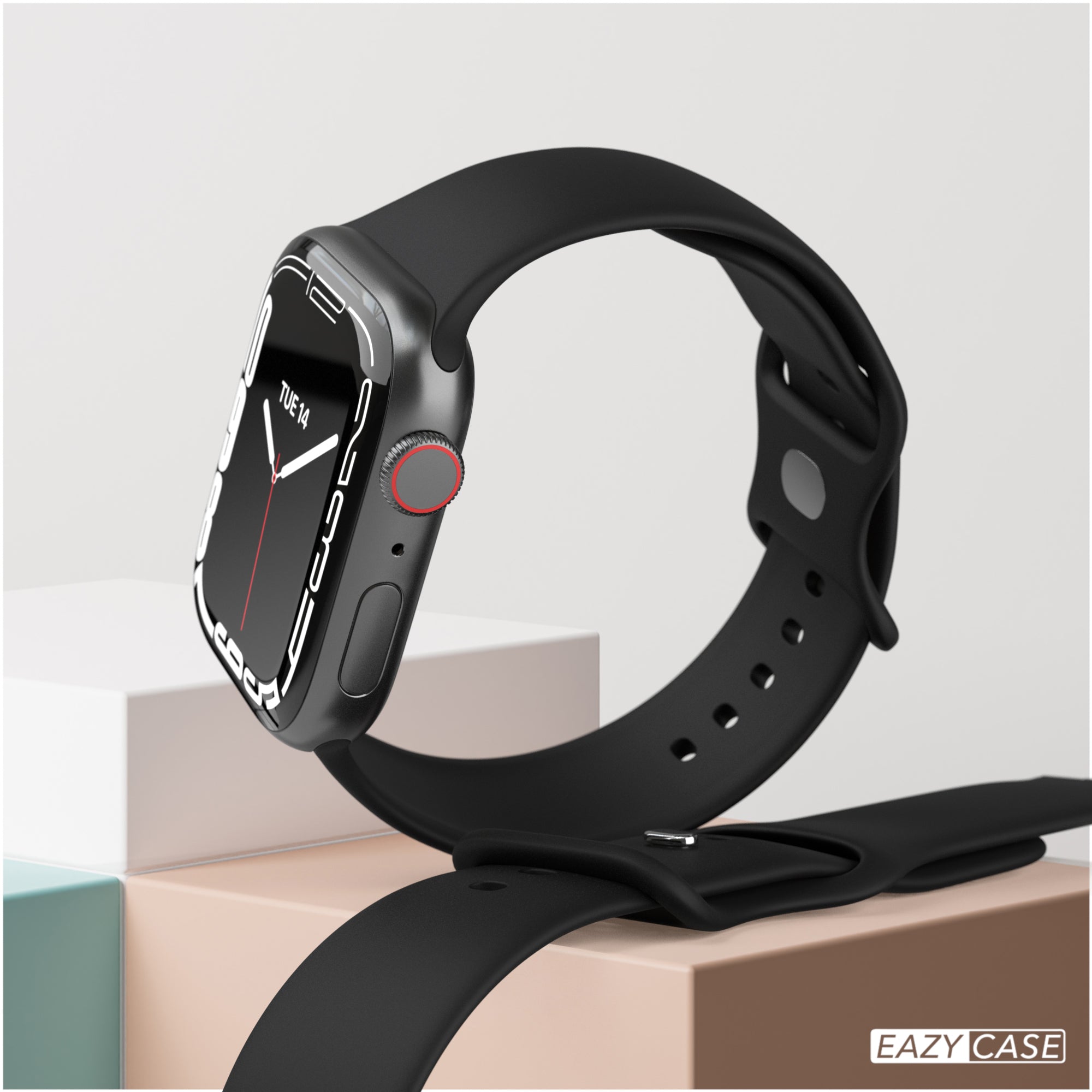 Apple Watch Silikon Armband mit Schnellverschluss von EAZY CASE 