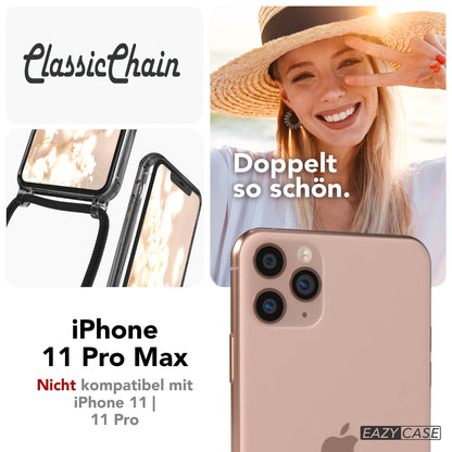 iPhone 11 Pro Max transparente Hülle + Kordel