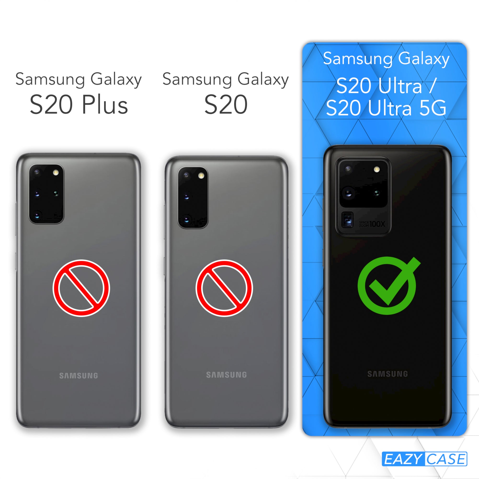 Galaxy S20 Ultra / 5G transparente Hülle + Kordel
