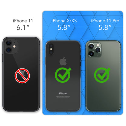 2x iPhone X / XS / 11 Pro Glasfolie