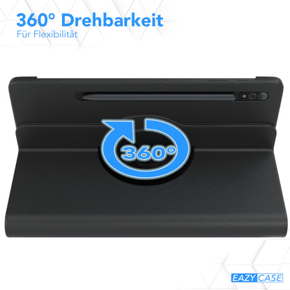 Samsung Galaxy Tab S7 drehbare Tablethülle mit 360 Grad Rotation 