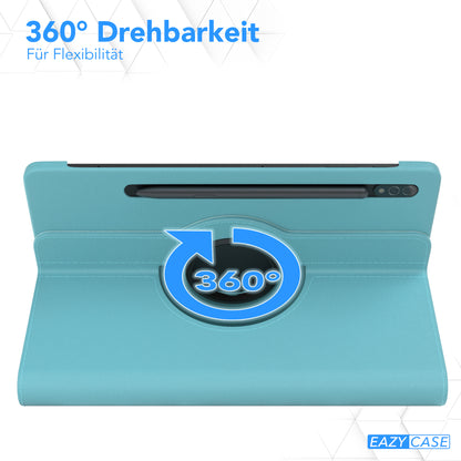 Samsung Galaxy Tab S7 drehbare Tablethülle mit 360 Grad Rotation 