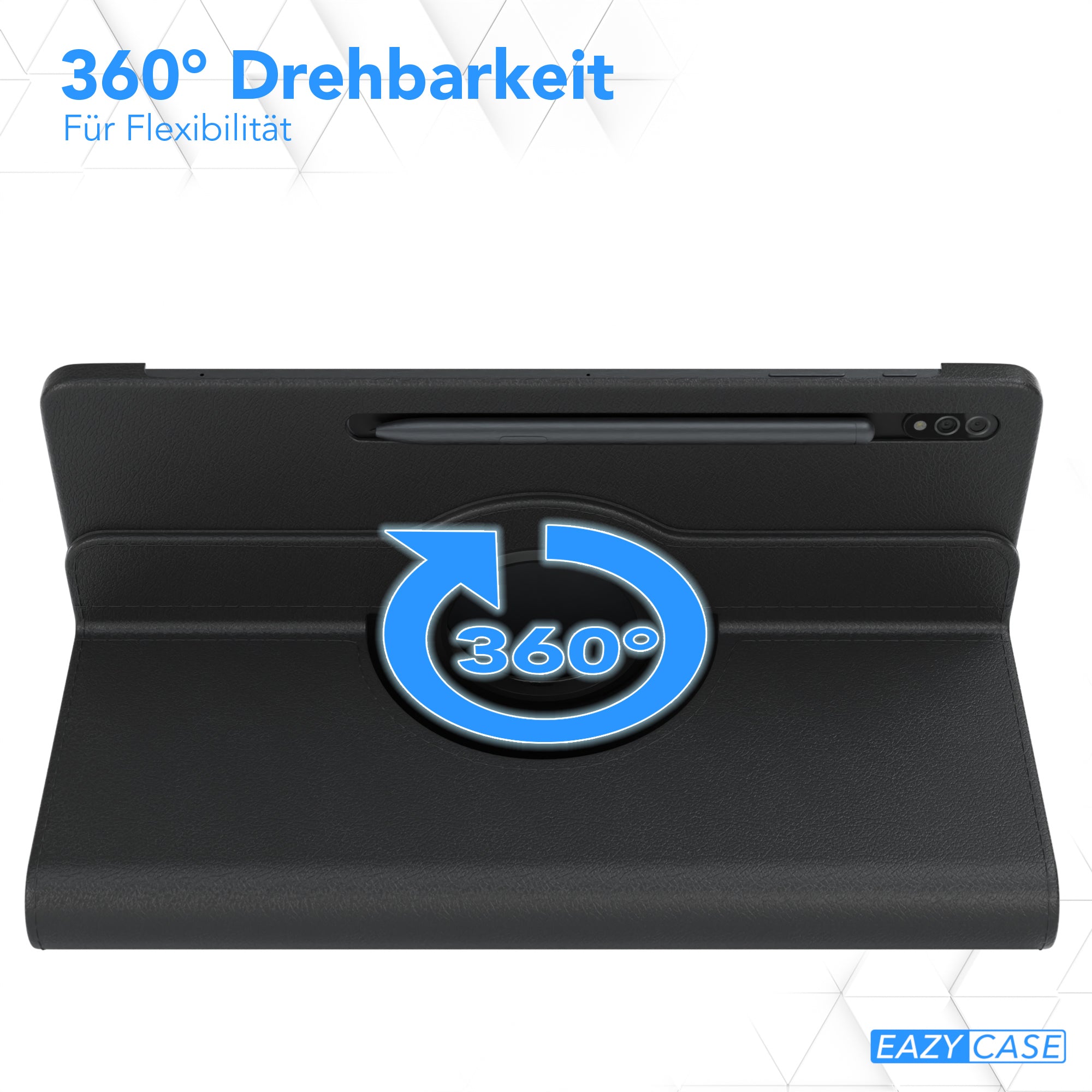 Samsung Galaxy Tab S7 Plus drehbare Tablethülle 360 Grad Rotation Ständerfunktion 