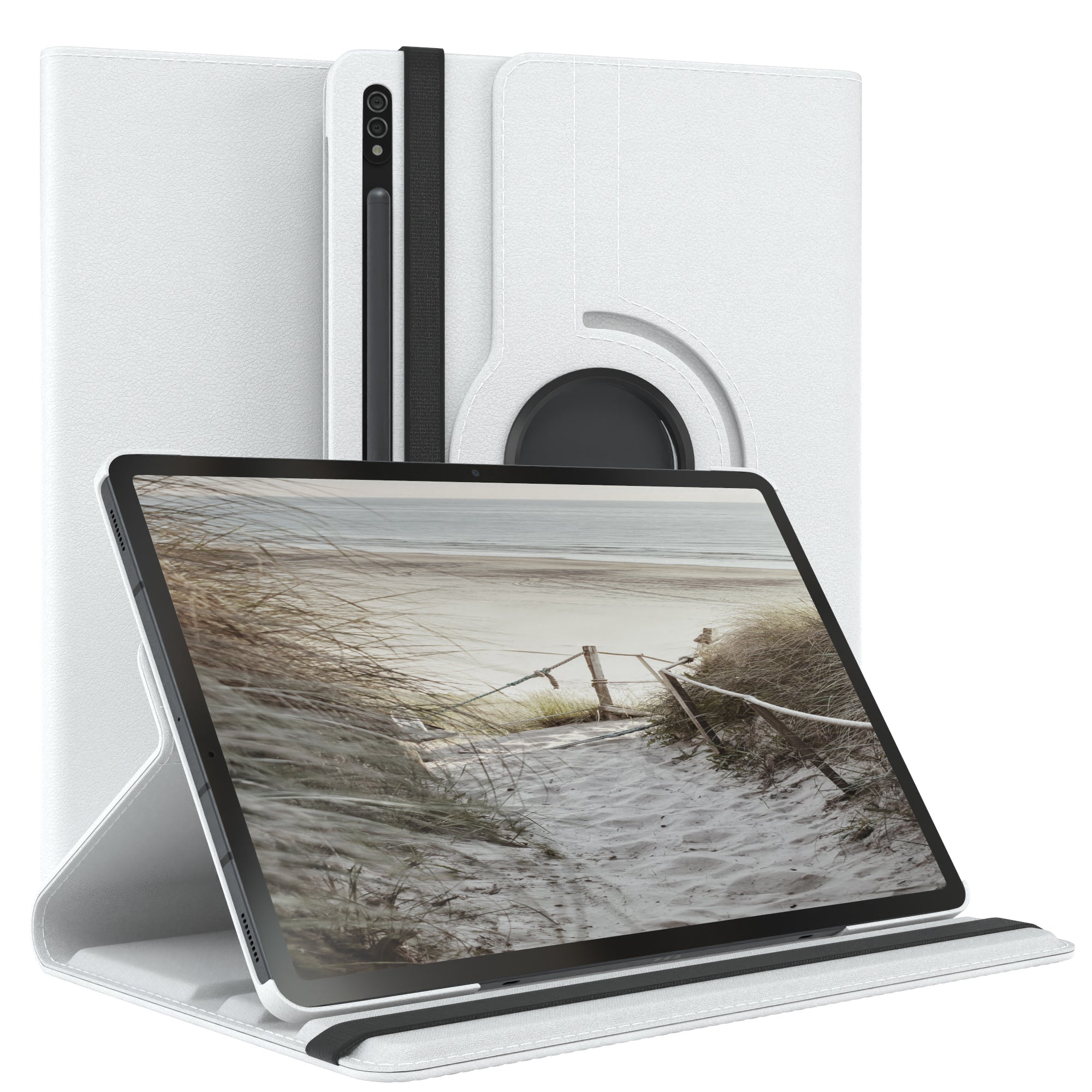 Samsung Galaxy Tab S7 Plus drehbare Tablethülle 360 Grad Rotation Ständerfunktion 