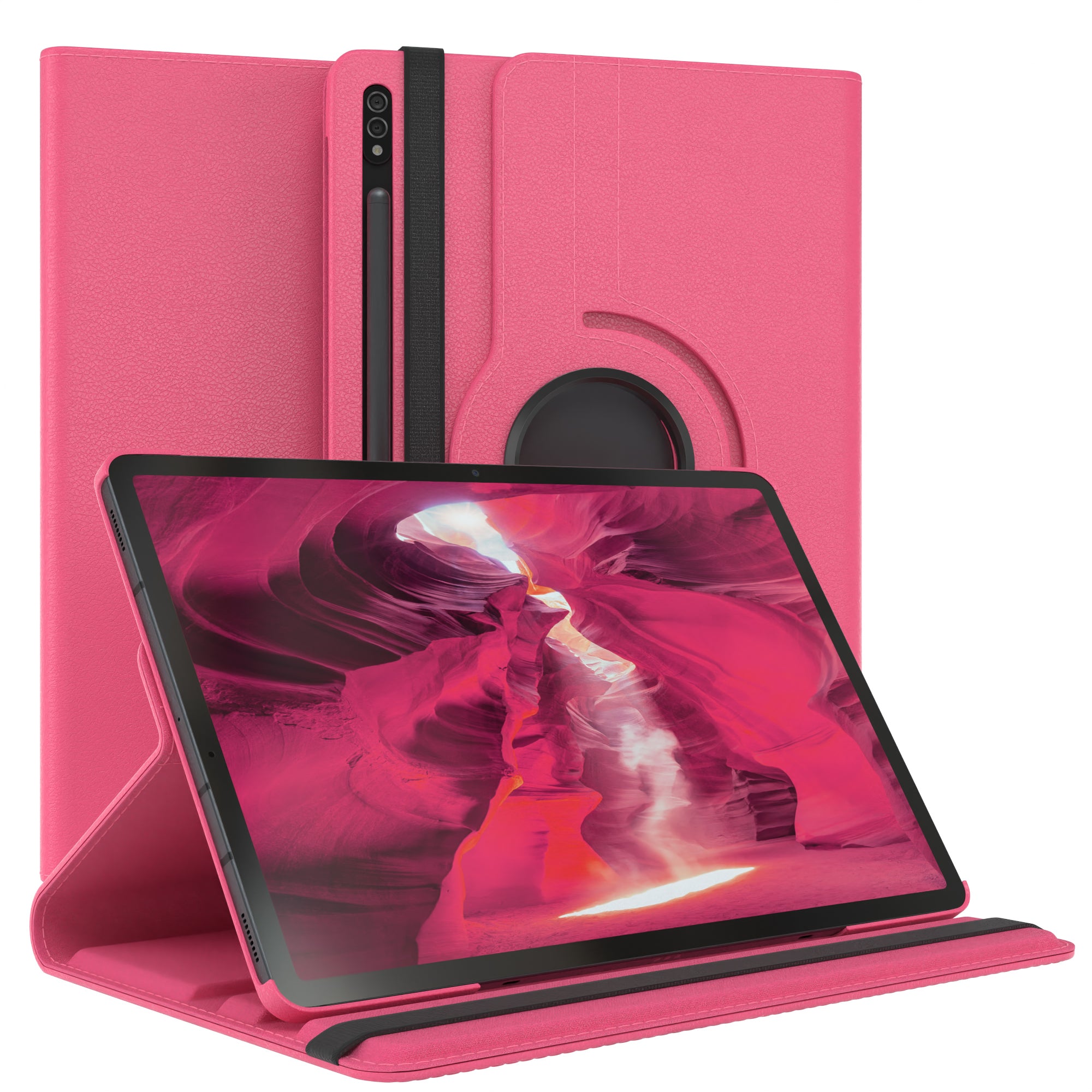 Samsung Galaxy Tab S7 Plus drehbare Tablethülle 360 Grad Rotation Ständerfunktion 