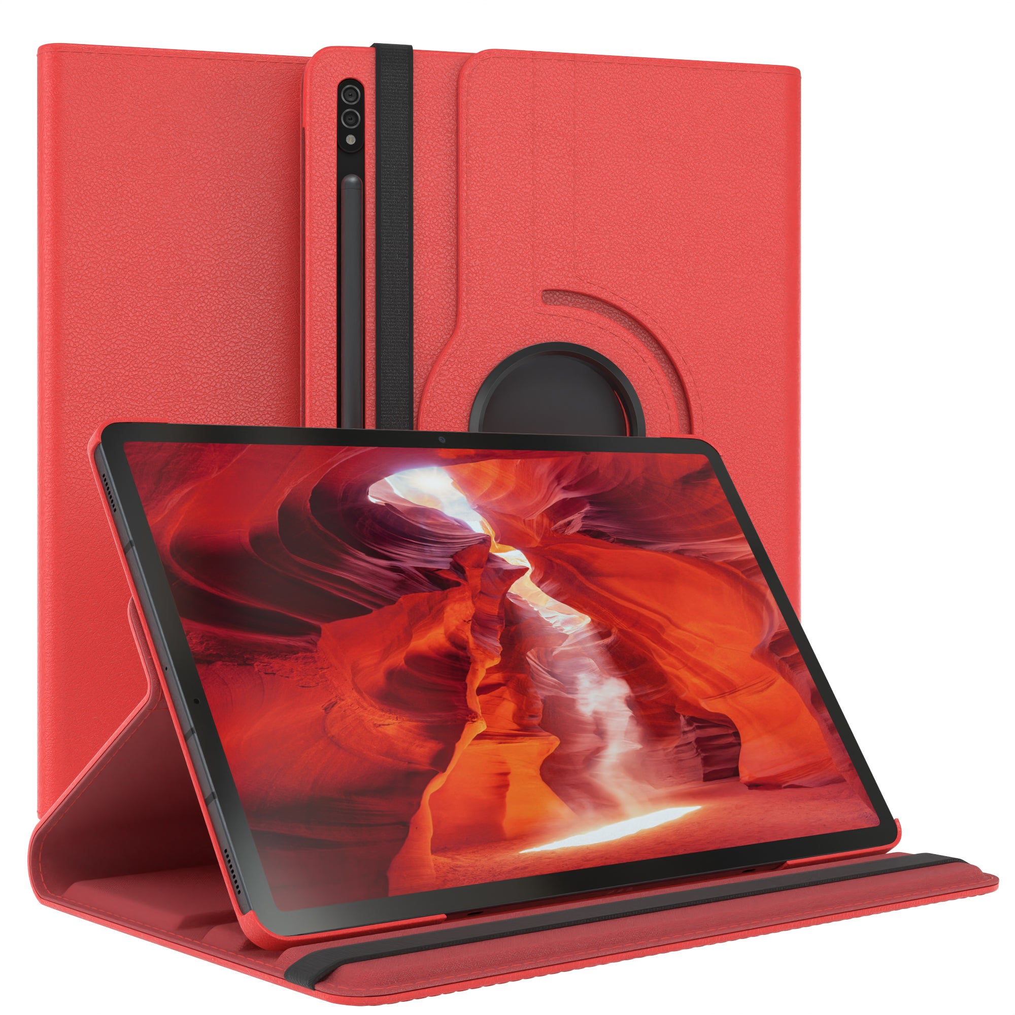 Samsung Galaxy Tab S7 Plus drehbare Tablethülle 360 Grad Rotation Ständerfunktion 