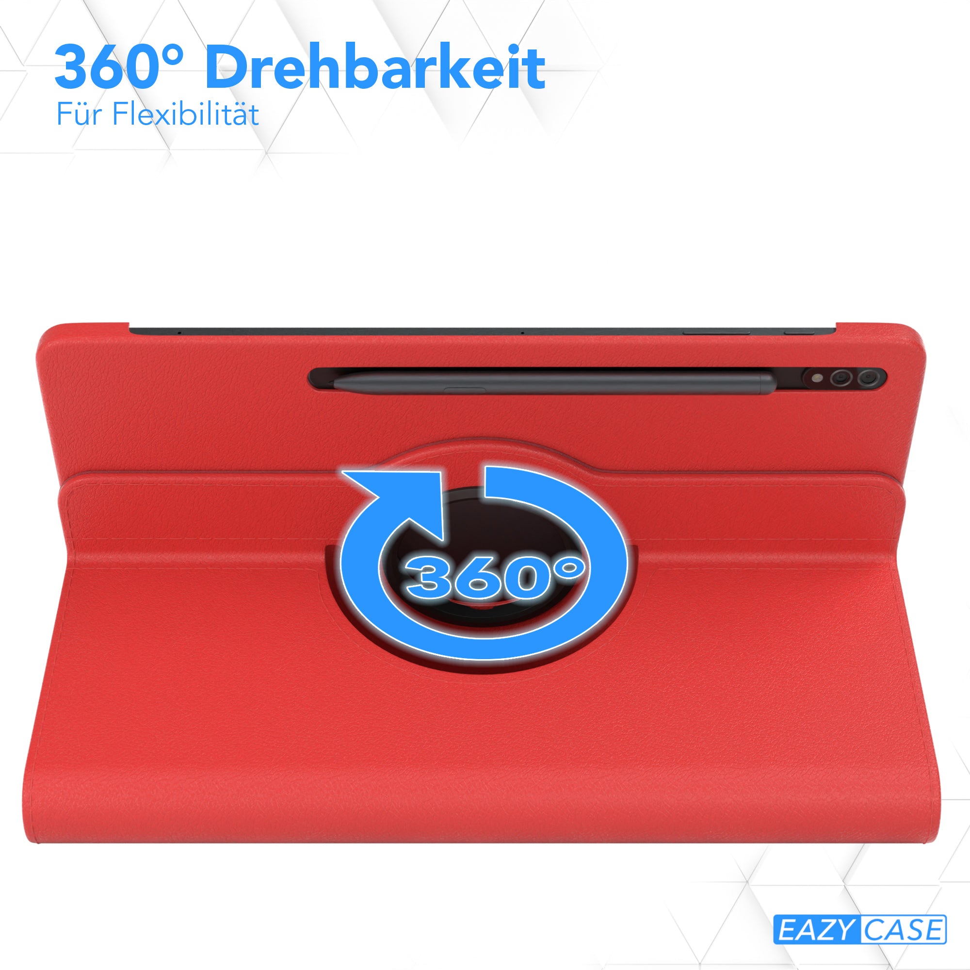 Samsung Galaxy Tab S7 Plus drehbare Tablethülle 360 Grad Rotation Ständerfunktion 