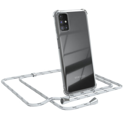 Galaxy M31s transparente Hülle + Kordel