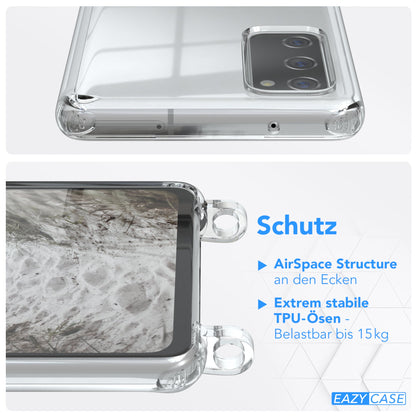 Galaxy S20 FE / S20 FE 5G transparente Hülle + Kordel