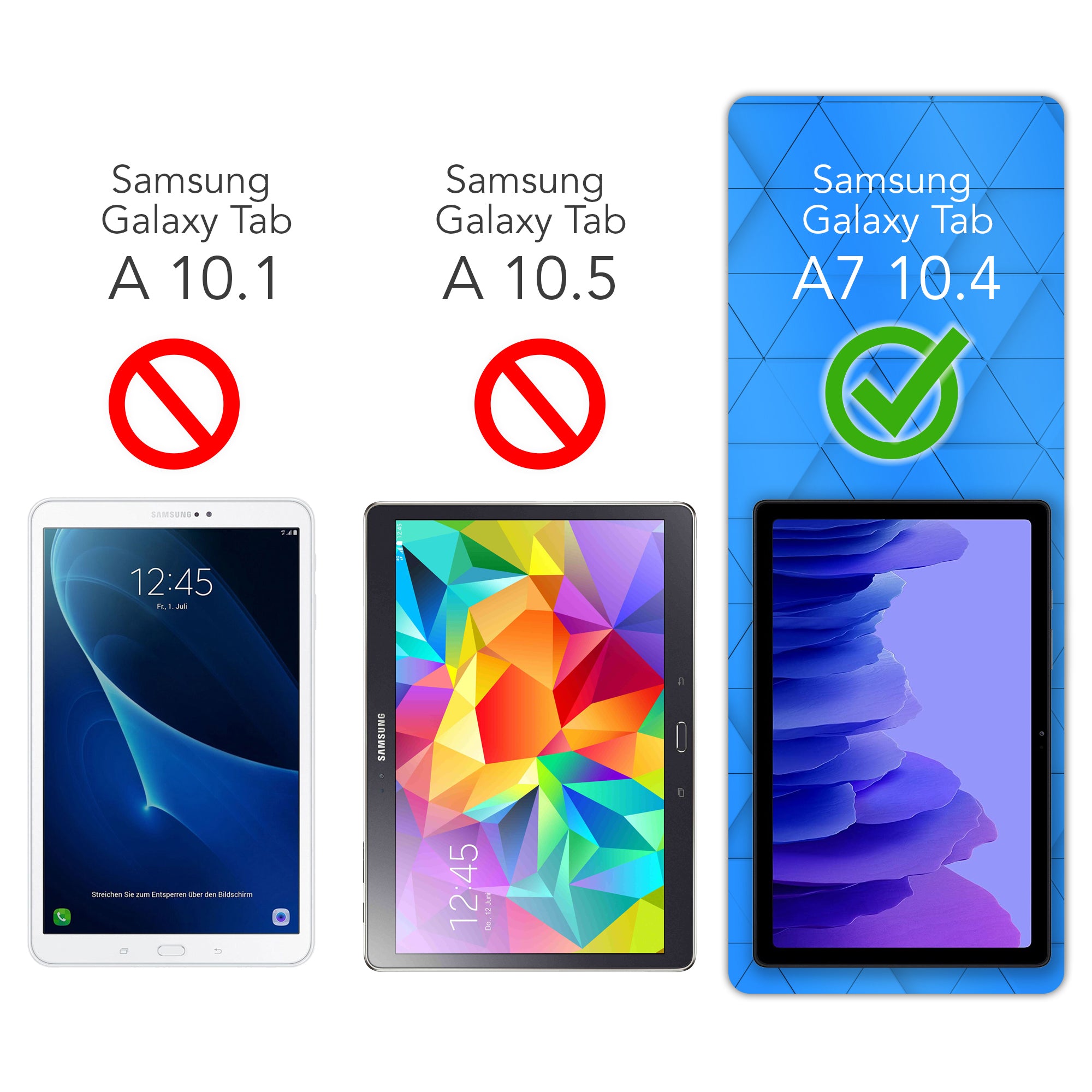 Galaxy Tab A7 Glasfolie