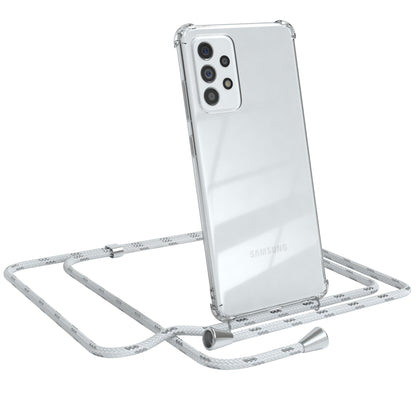 Galaxy A72 / A72 5G transparente Hülle + Kordel