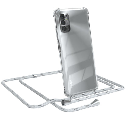 Xiaomi Redmi Note 10 5G transparente Hülle + Kordel