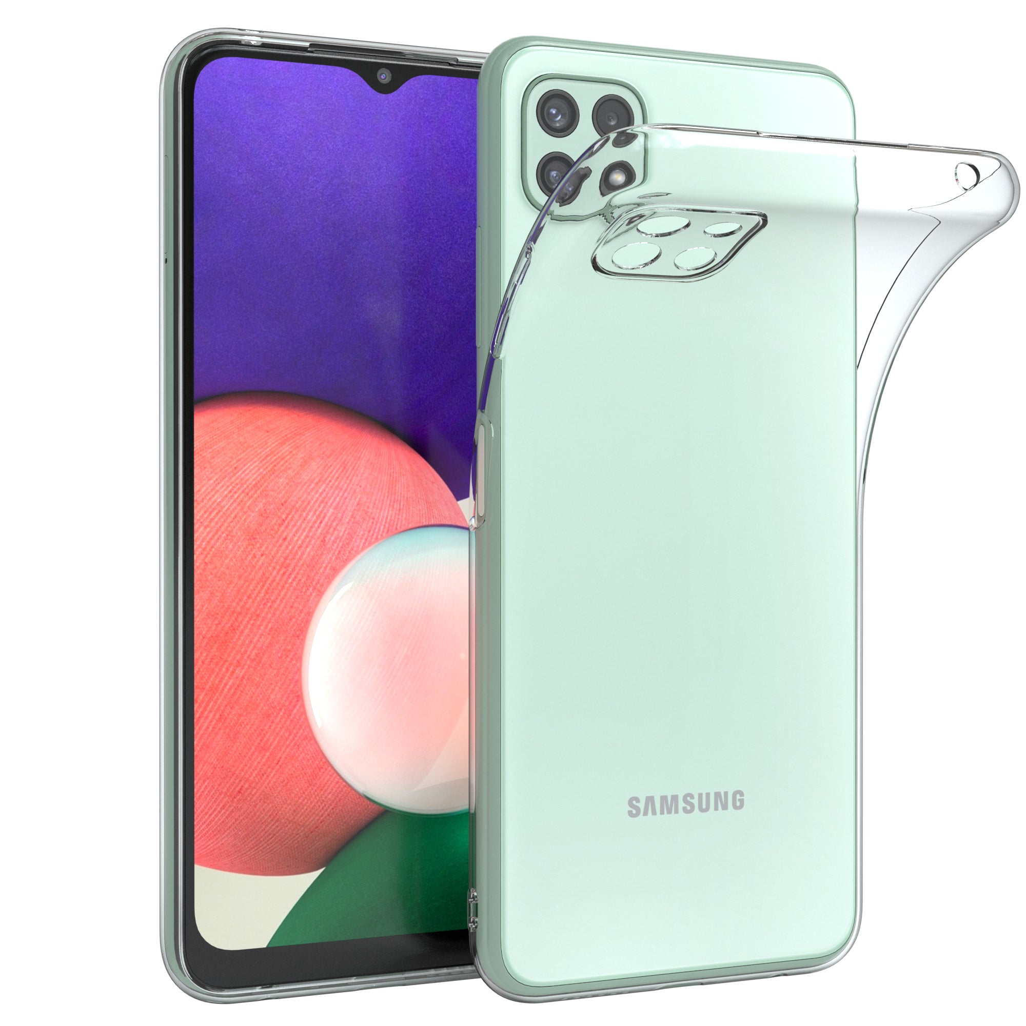 Galaxy A22 transparentes Slimcover