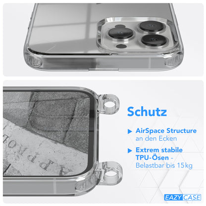 iPhone 13 Pro Max transparente Hülle + Kordel