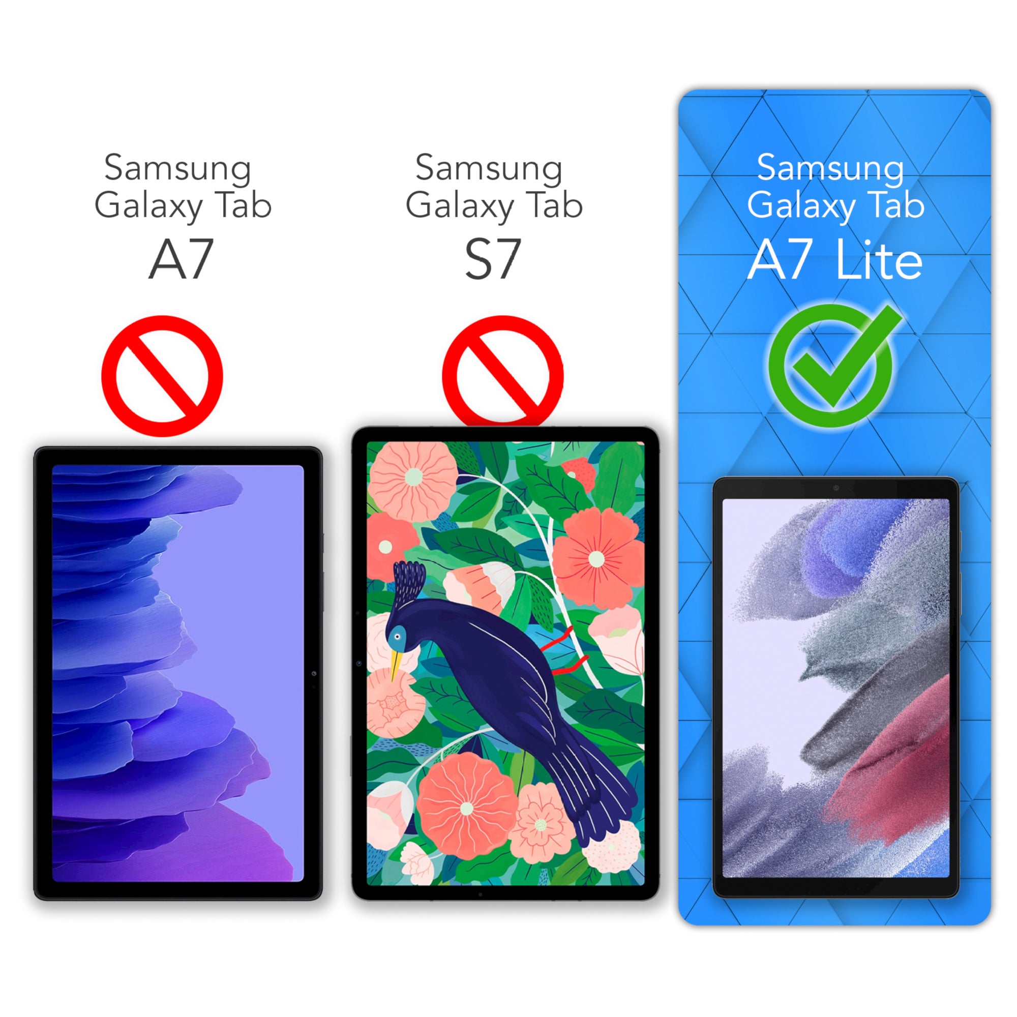 Galaxy Tab A7 Lite Glasfolie