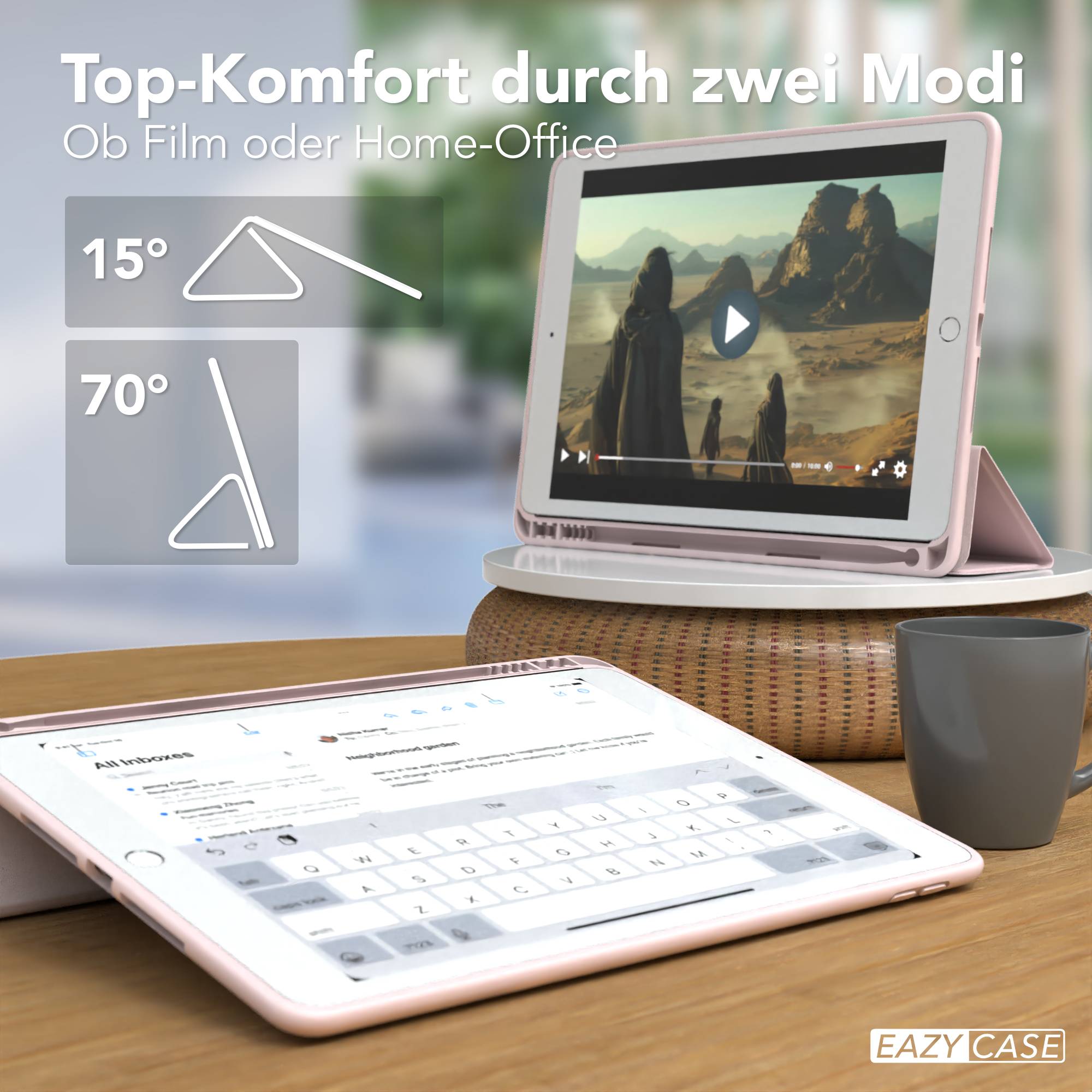 iPad 10,2" 2019/2020/2021 (7. / 8. / 9. Gen.) Smartcase mit Stifthalter