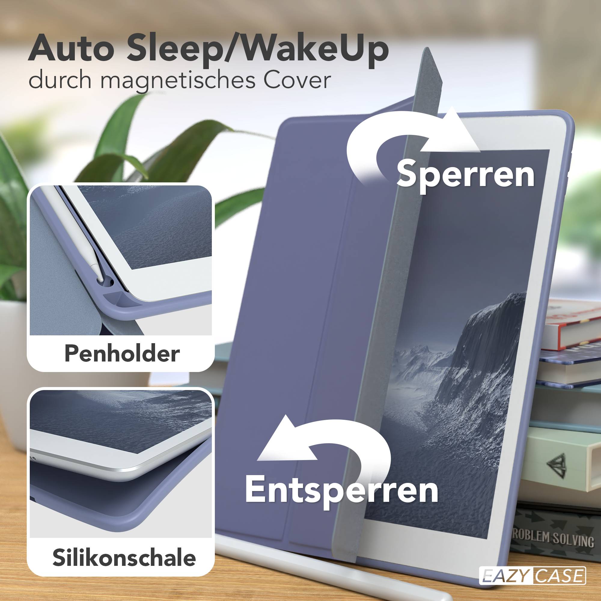 iPad 10,2" 2019/2020/2021 (7. / 8. / 9. Gen.) Smartcase mit Stifthalter