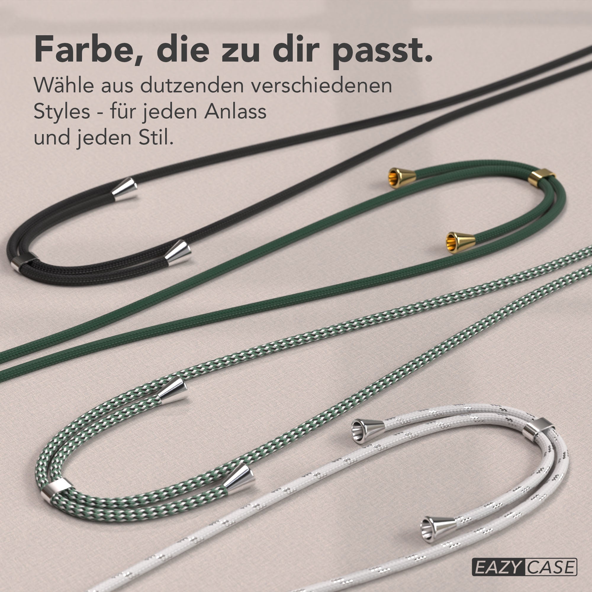 Universal Handykette einzeln verstellbar mit abnehmbaren Endstücken EAZY CASE 