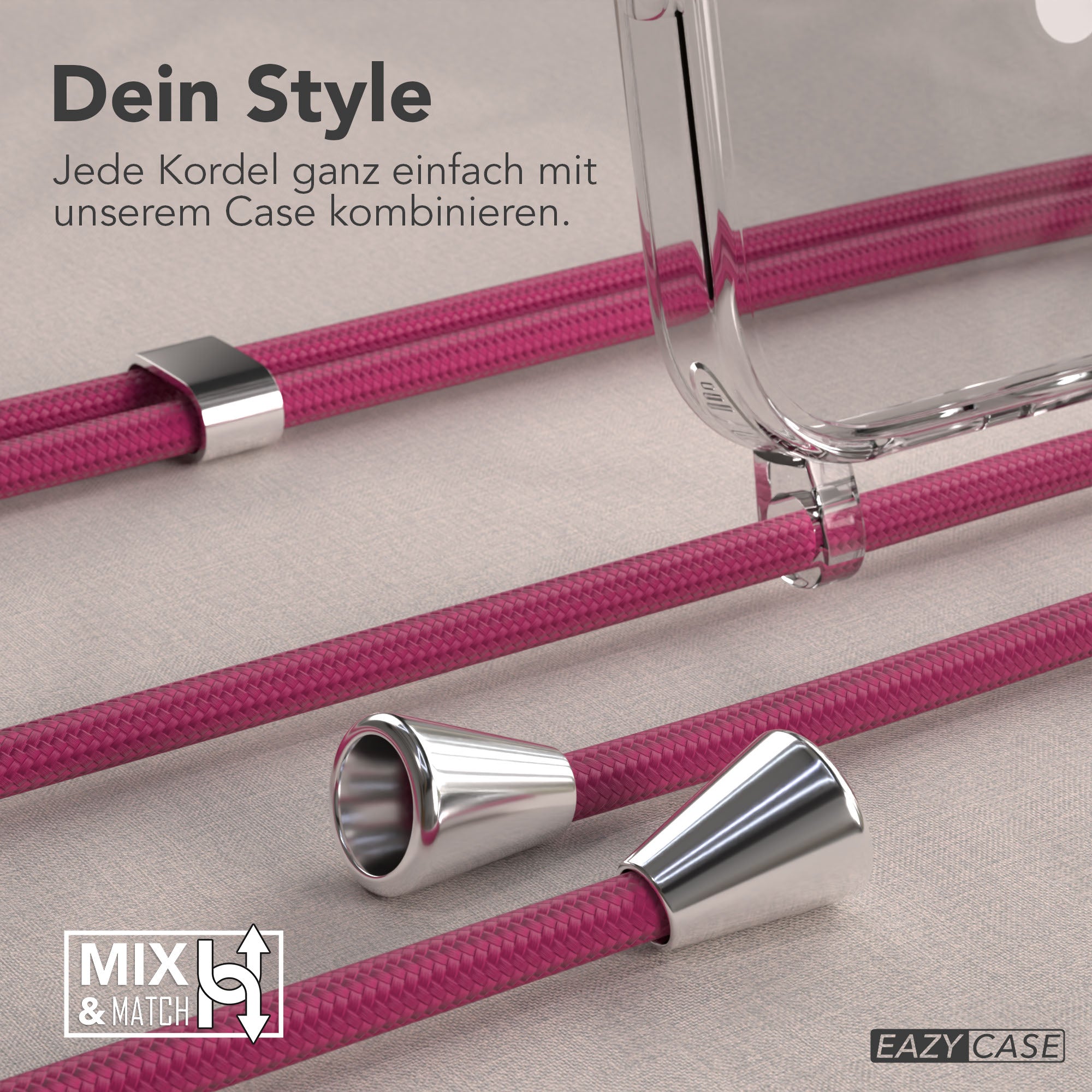 Universal Handykette einzeln verstellbar mit abnehmbaren Endstücken EAZY CASE 