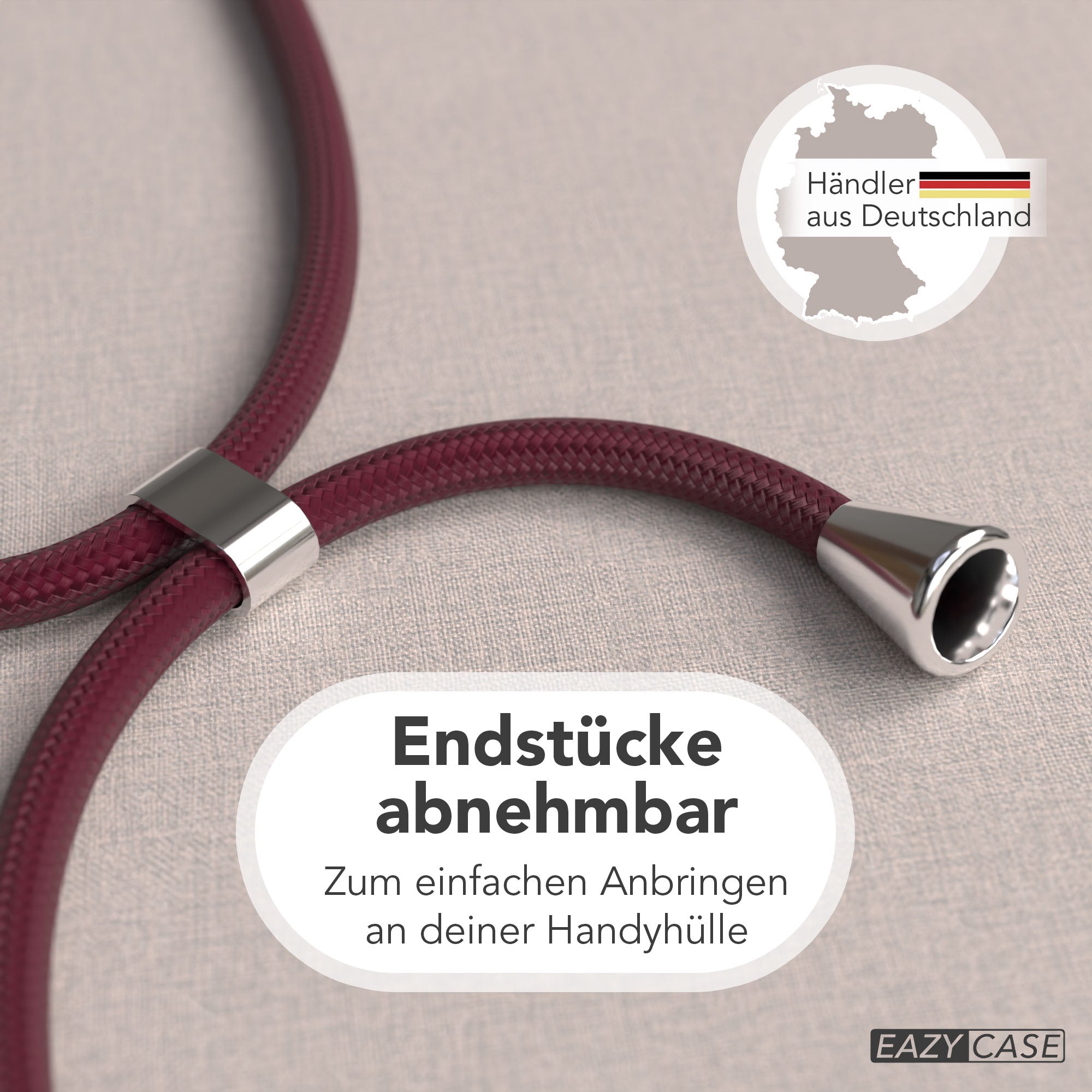 Universal Handykette einzeln verstellbar mit abnehmbaren Endstücken EAZY CASE 