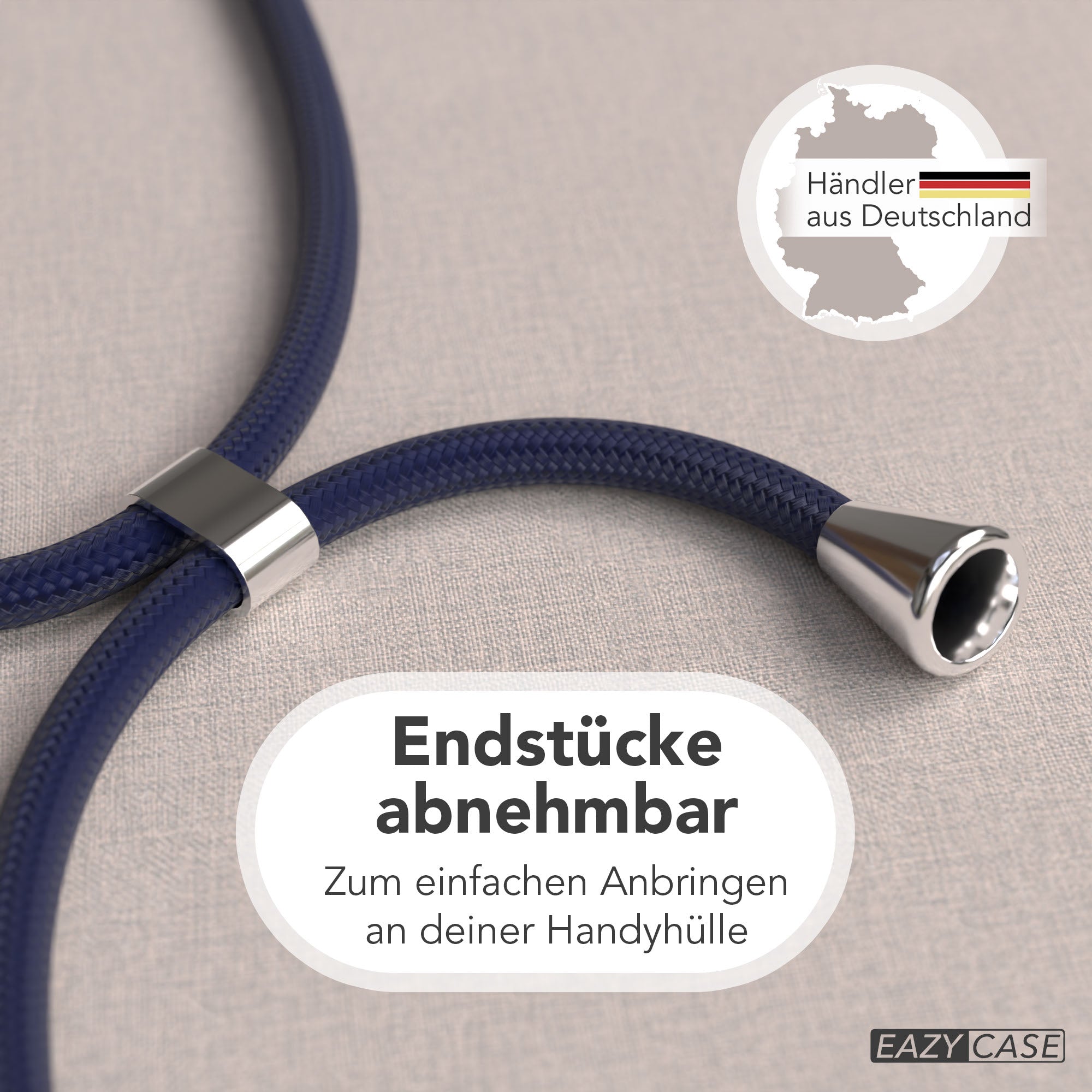 Universal Handykette einzeln verstellbar mit abnehmbaren Endstücken EAZY CASE 