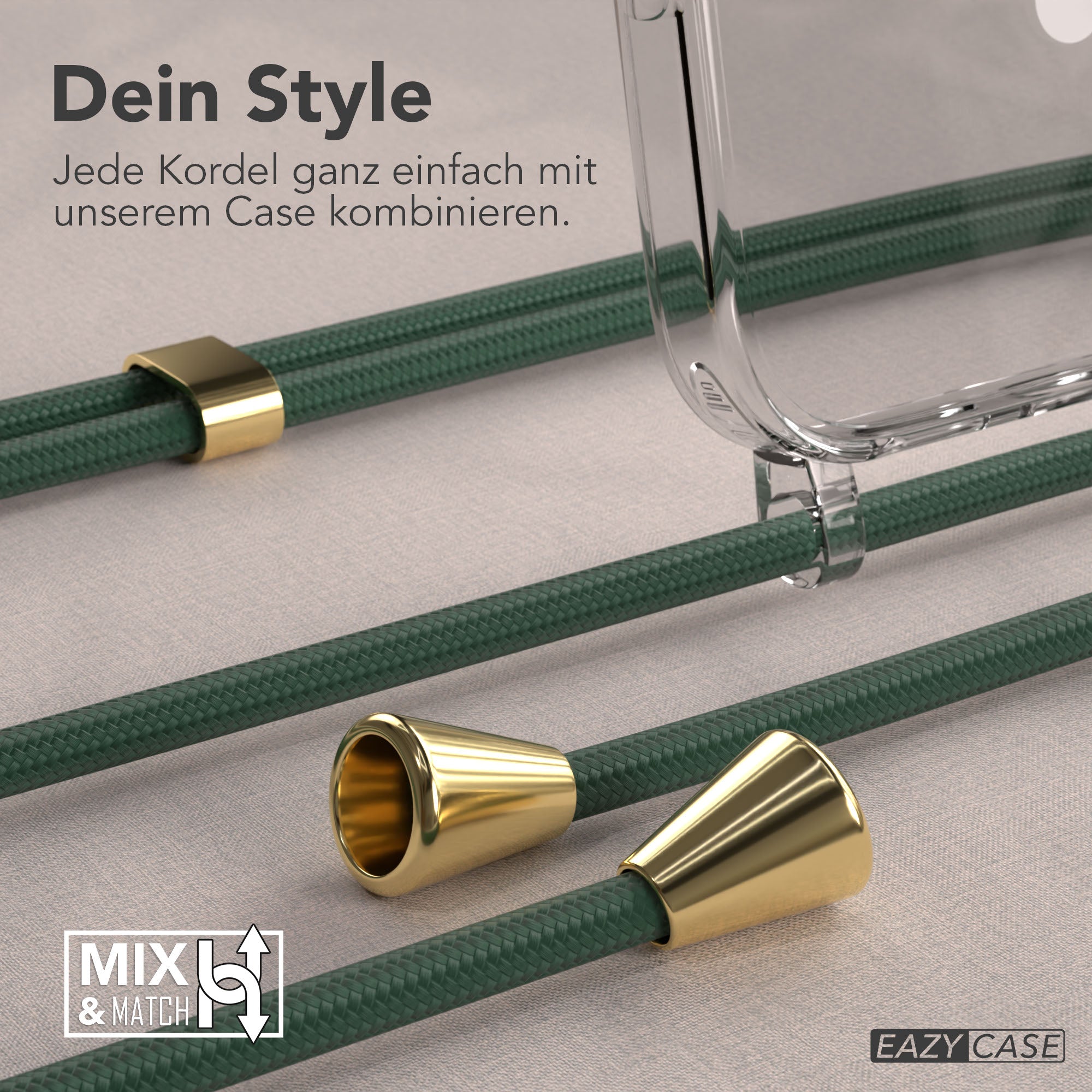 Universal Handykette einzeln verstellbar mit abnehmbaren Endstücken EAZY CASE 