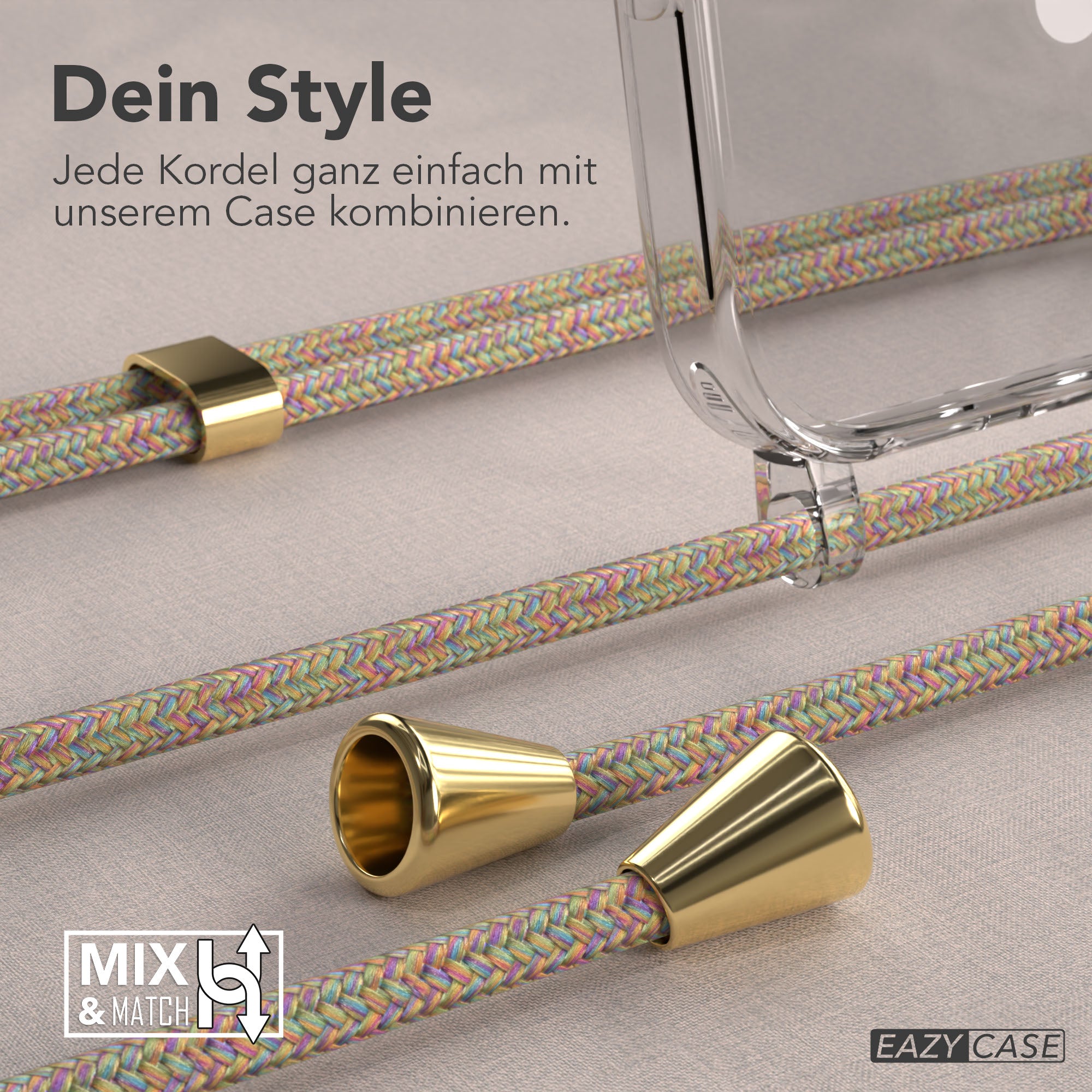 Universal Handykette einzeln verstellbar mit abnehmbaren Endstücken EAZY CASE 