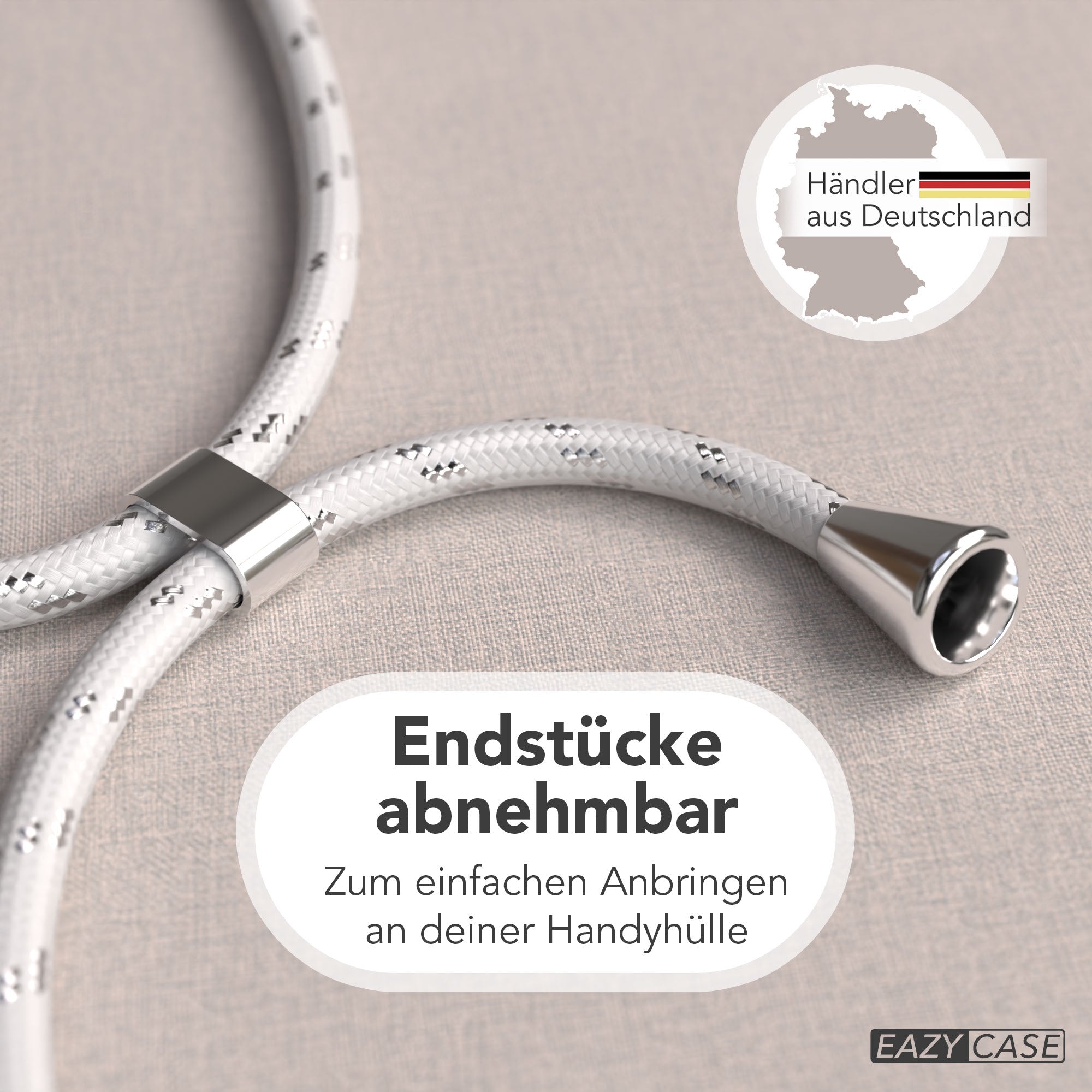 Universal Handykette einzeln verstellbar mit abnehmbaren Endstücken EAZY CASE 