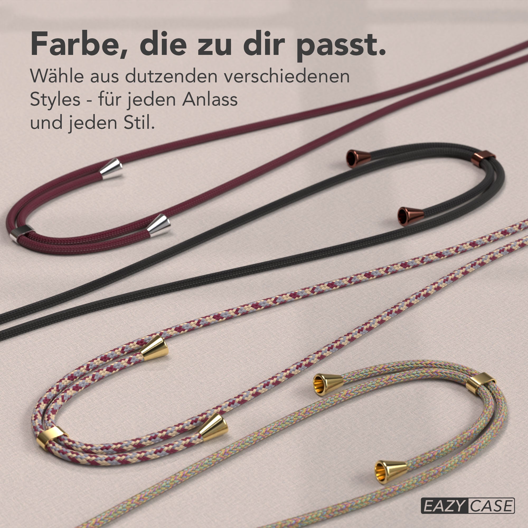 Universal Handykette einzeln verstellbar mit abnehmbaren Endstücken EAZY CASE 