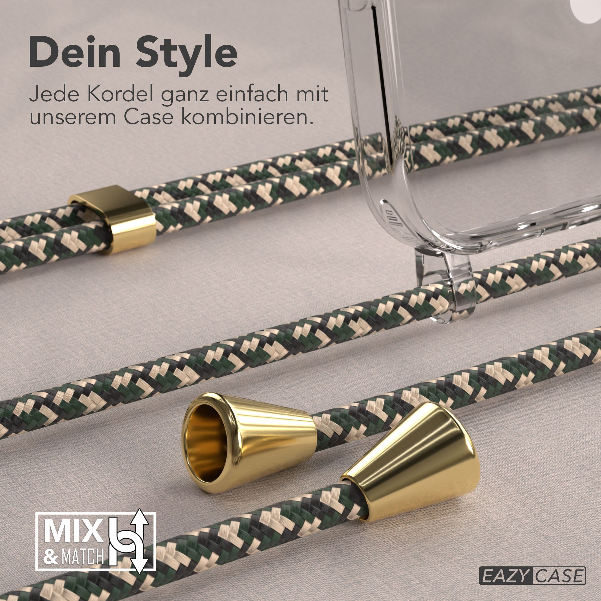 Universal Handykette einzeln verstellbar mit abnehmbaren Endstücken EAZY CASE 