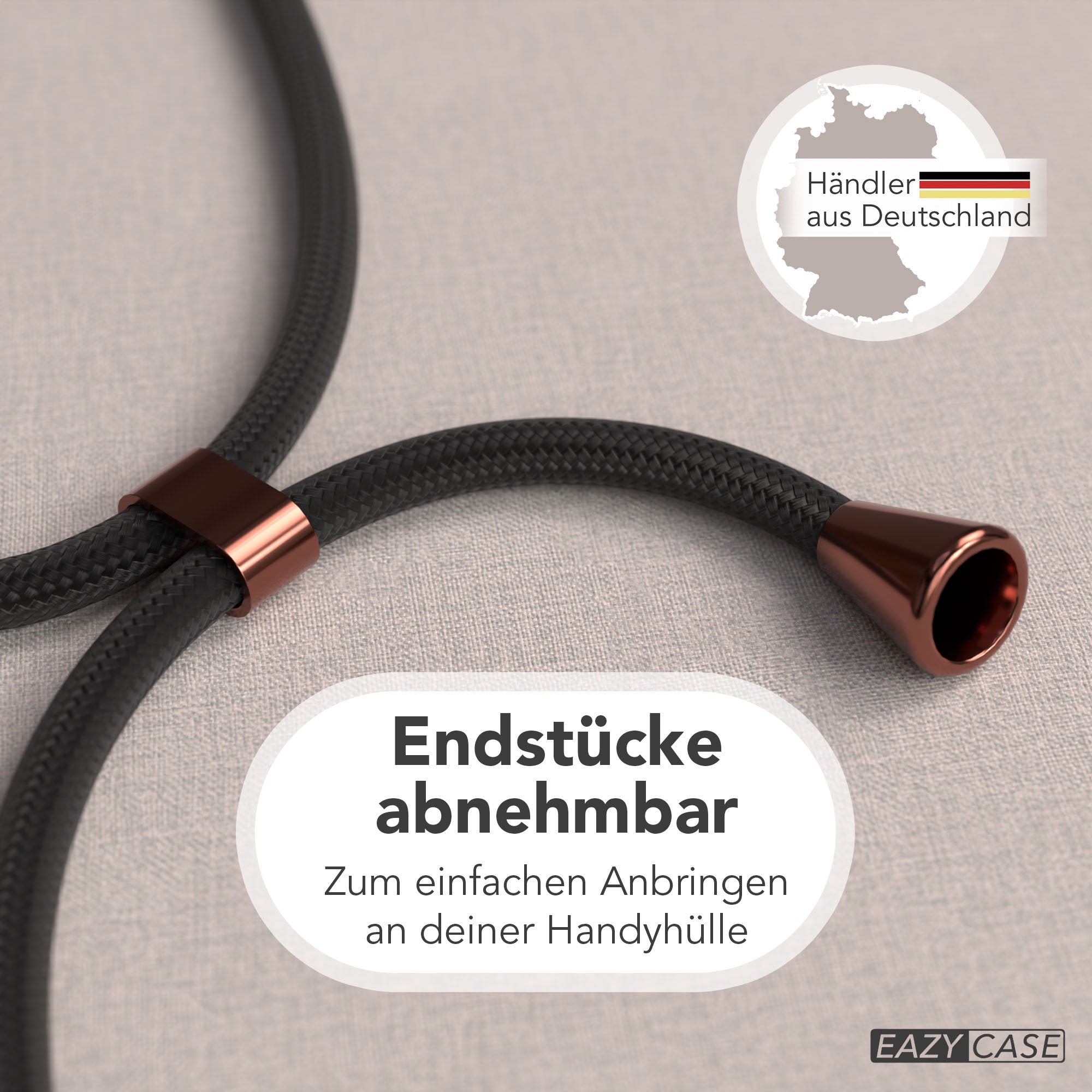 Universal Handykette einzeln verstellbar mit abnehmbaren Endstücken EAZY CASE 