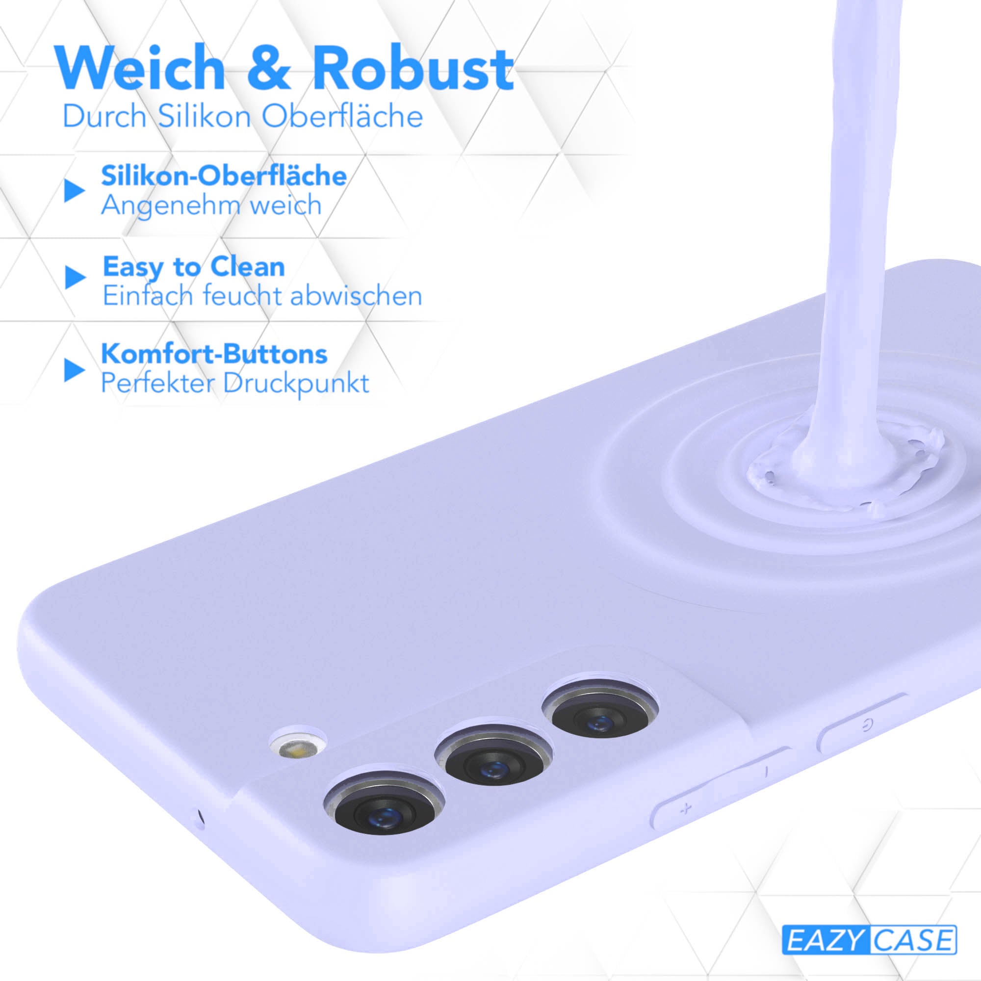 Samsung Galaxy S22 5G Silikonhülle mit Kameraschutz von EAZY CASE 