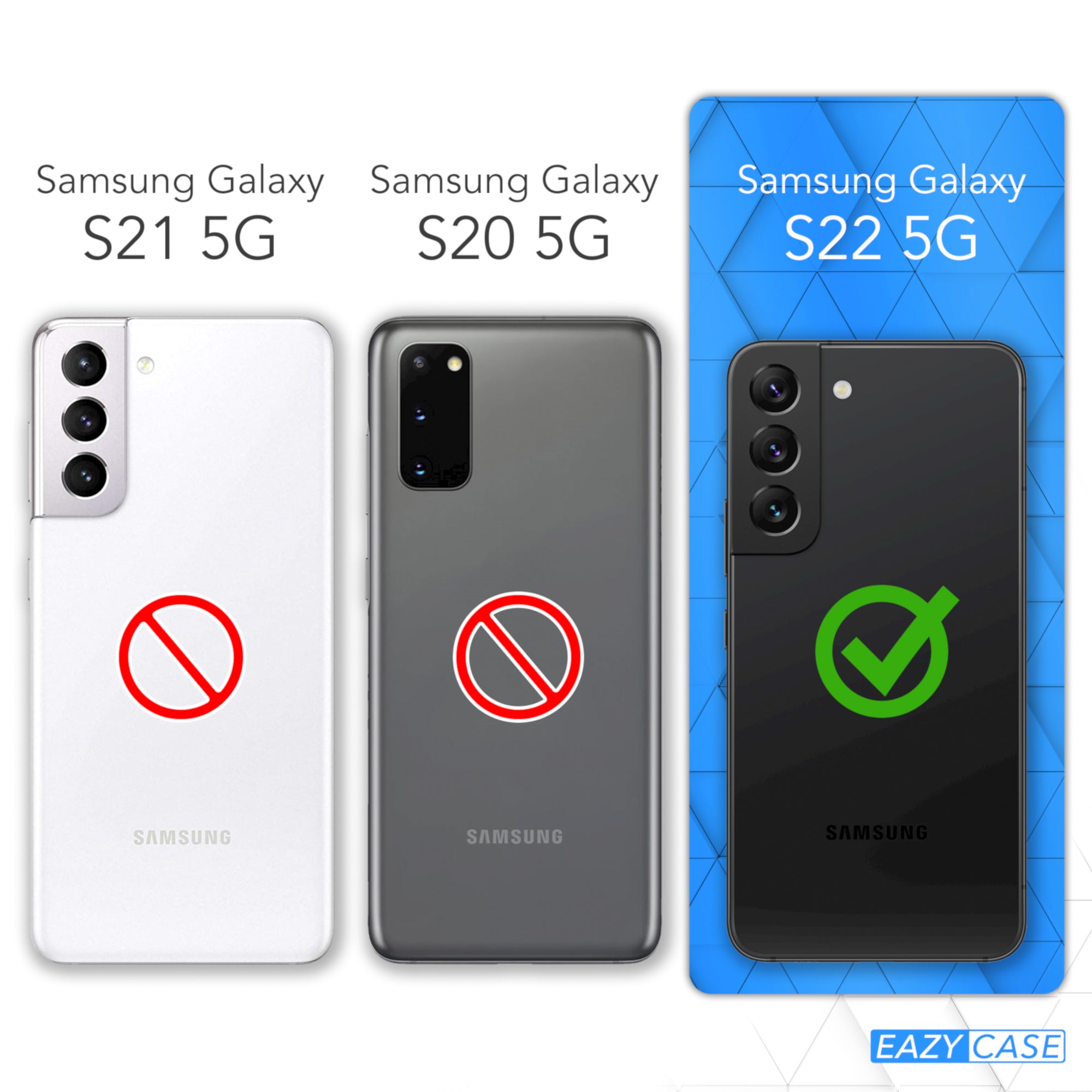 Samsung Galaxy S22 5G Silikonhülle mit Kameraschutz von EAZY CASE 