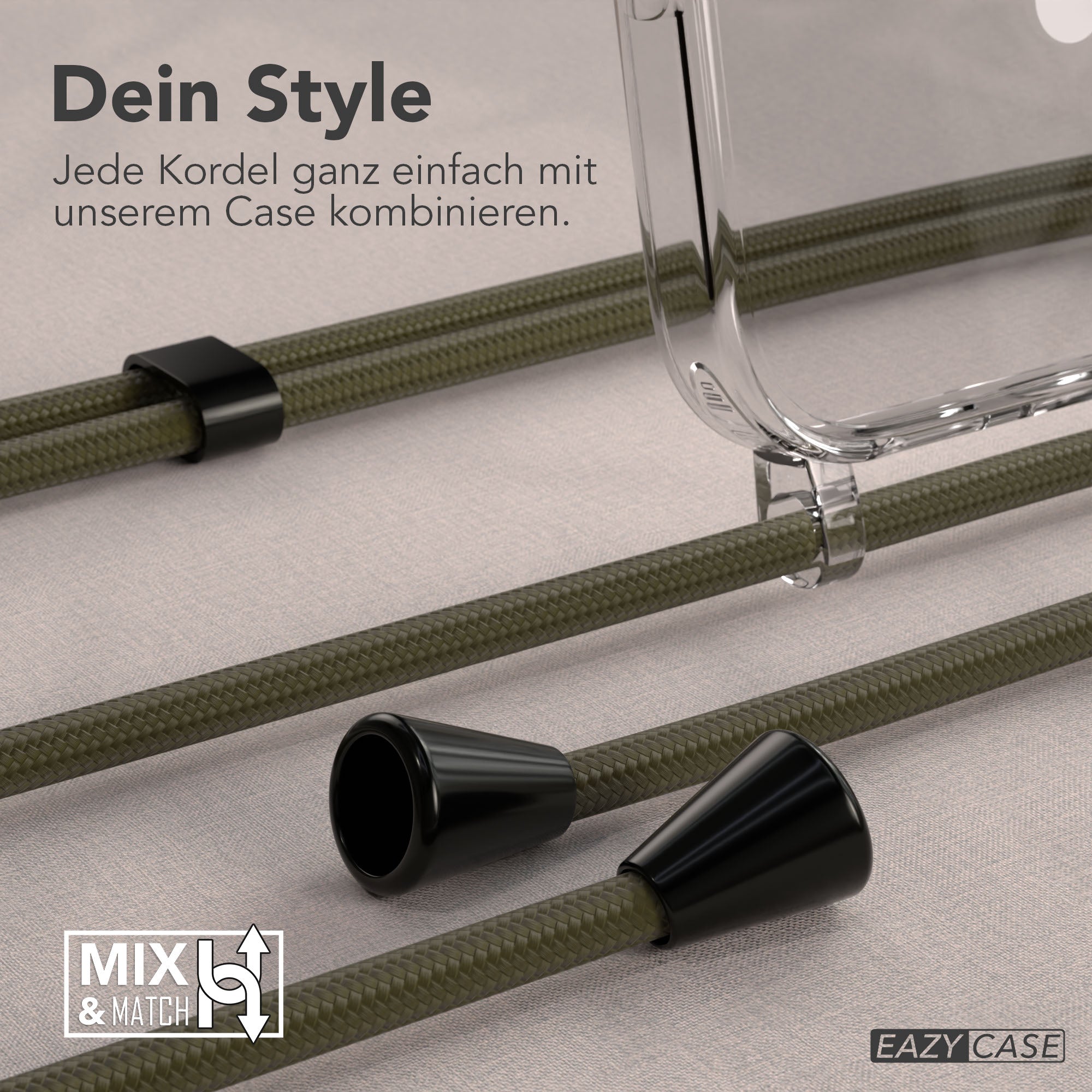 Universal Handykette einzeln verstellbar mit abnehmbaren Endstücken EAZY CASE 