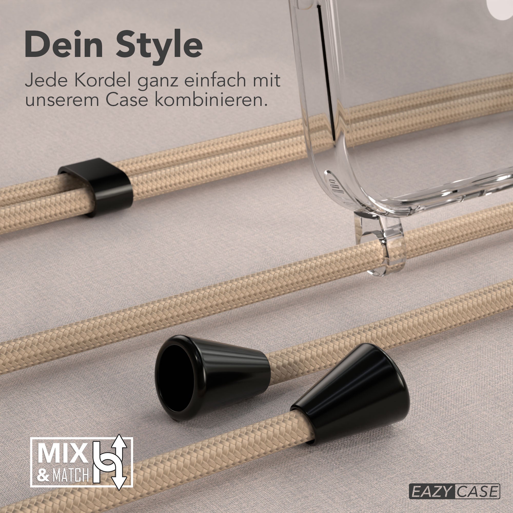 Universal Handykette einzeln verstellbar mit abnehmbaren Endstücken EAZY CASE 