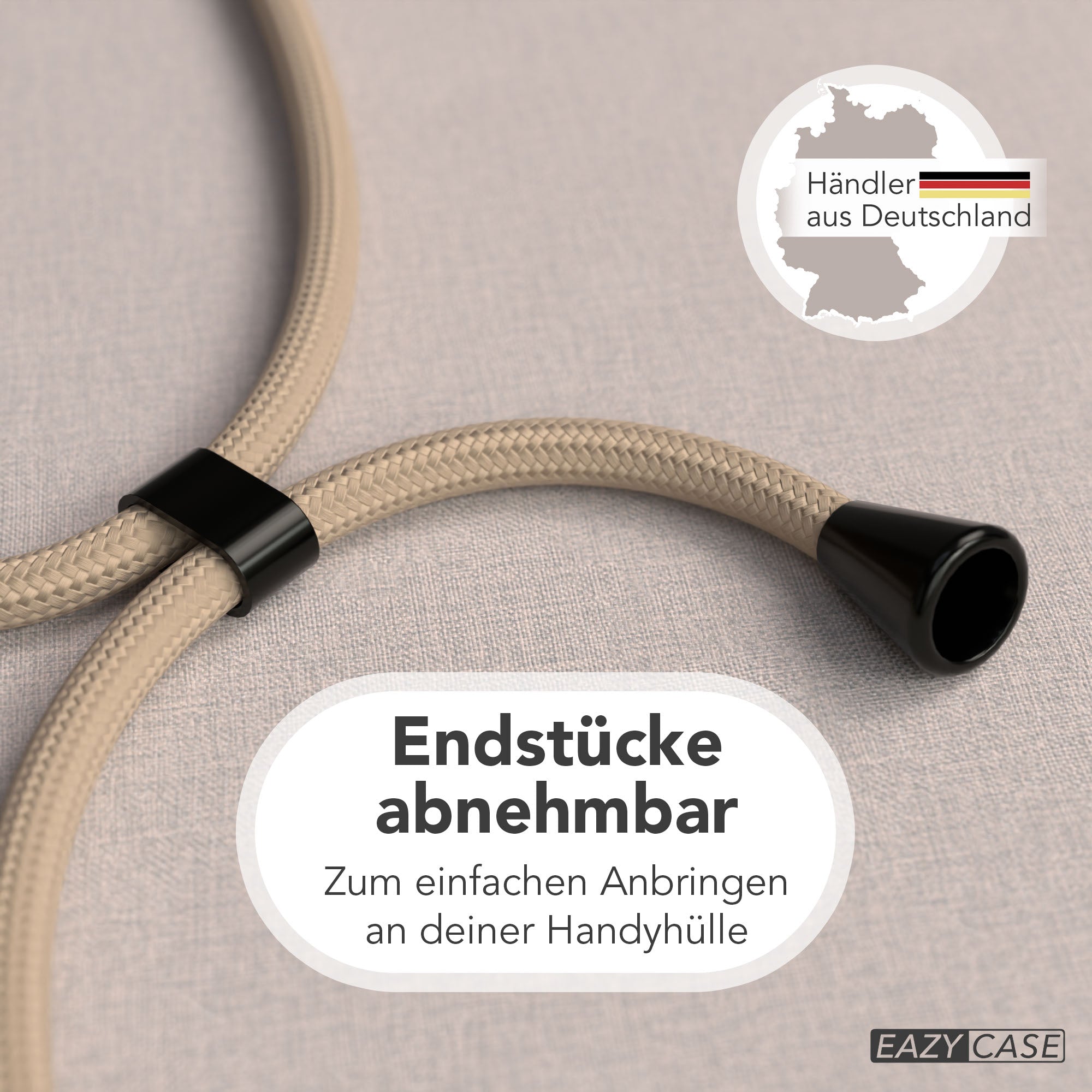 Universal Handykette einzeln verstellbar mit abnehmbaren Endstücken EAZY CASE 