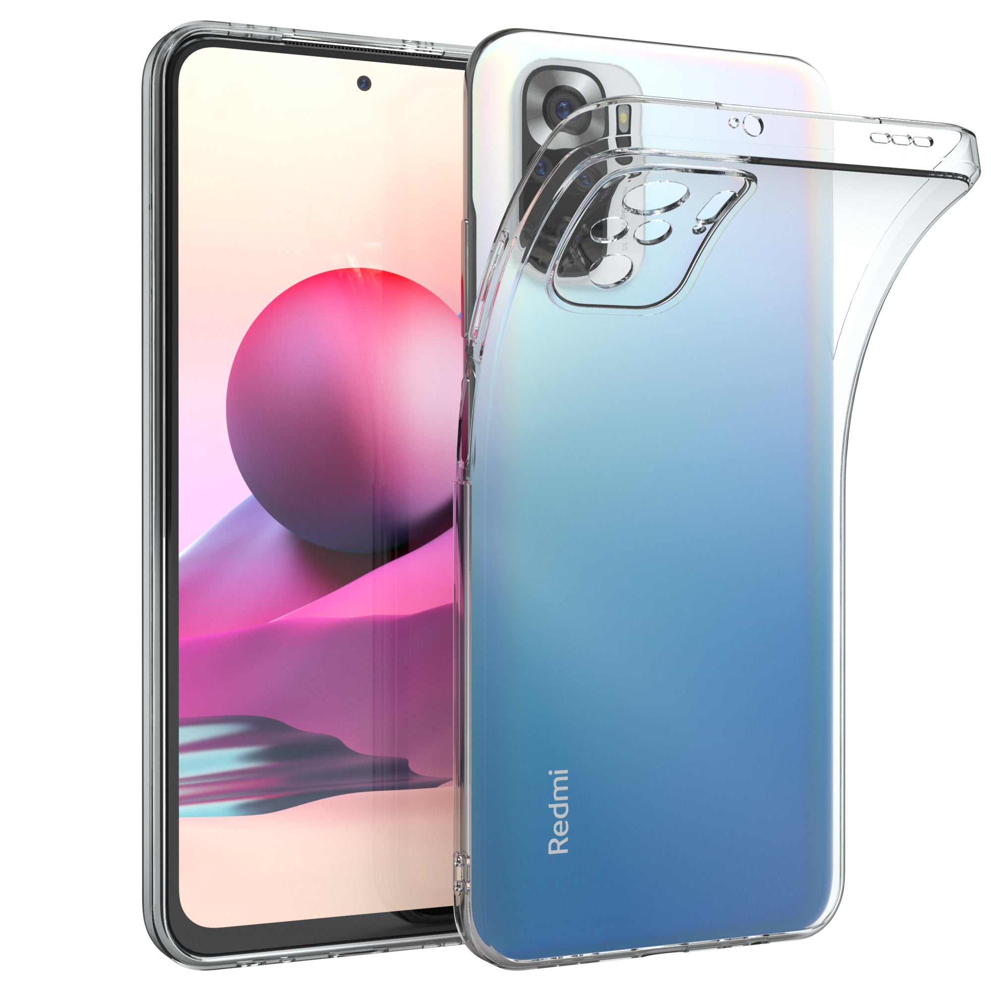 Xiaomi Redmi Note 10 / 10S transparentes Slimcover