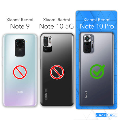 Xiaomi Redmi Note 10 Pro Hülle mit Metallkette + Schwarze Kordel