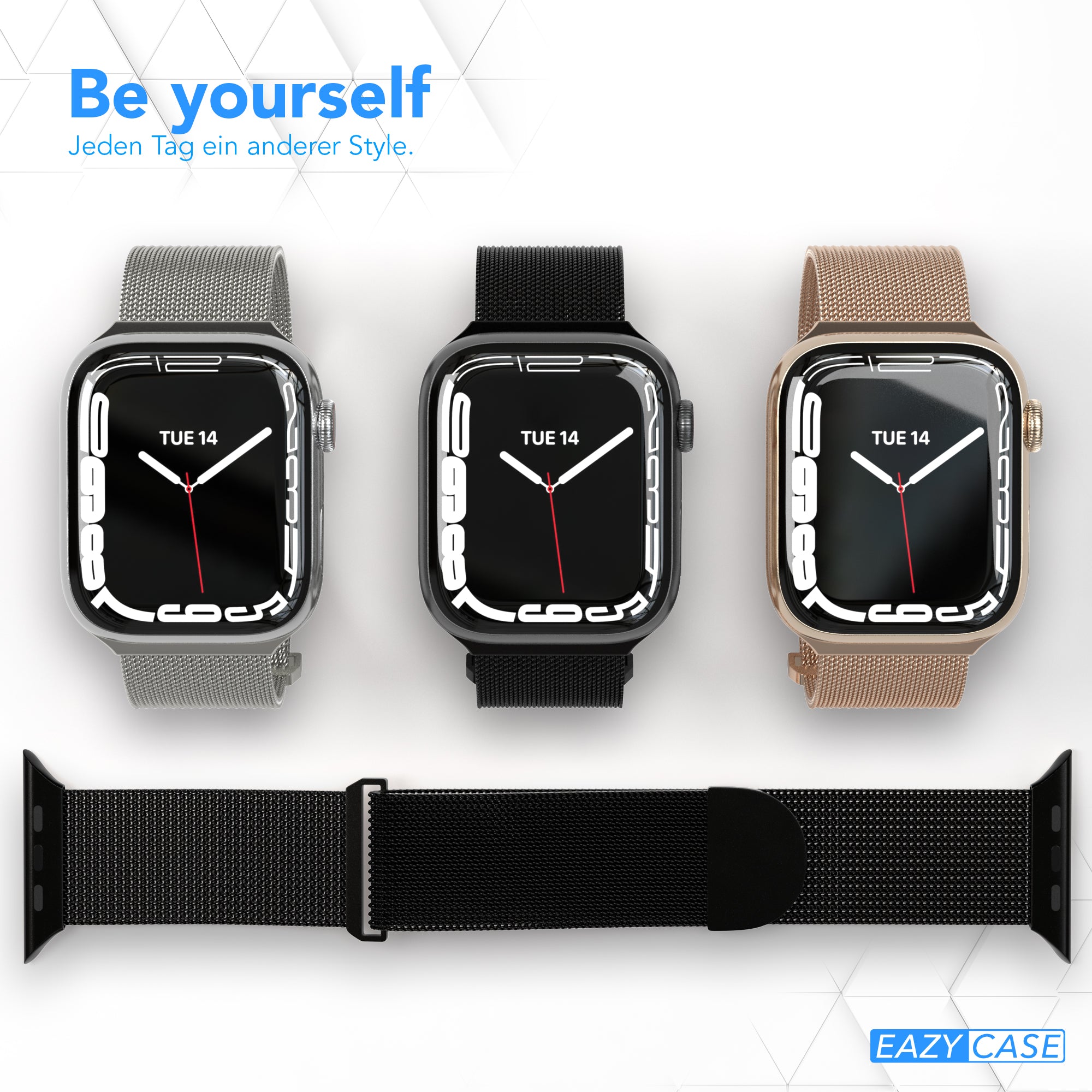 Apple Watch Armband Metall Edelstahl mit Magnetverschluss EAZY CASE 