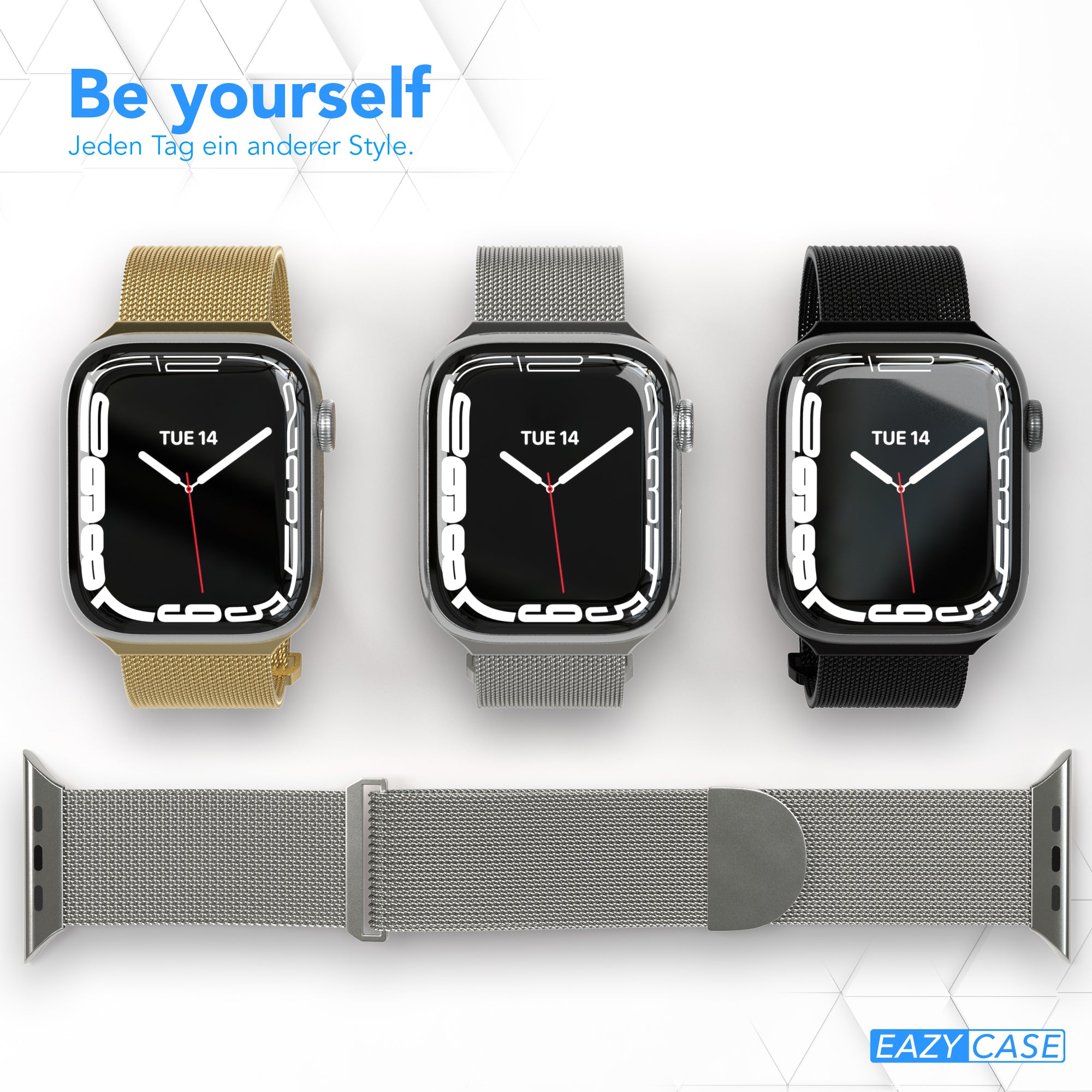 Apple Watch Armband Metall Edelstahl mit Magnetverschluss EAZY CASE 