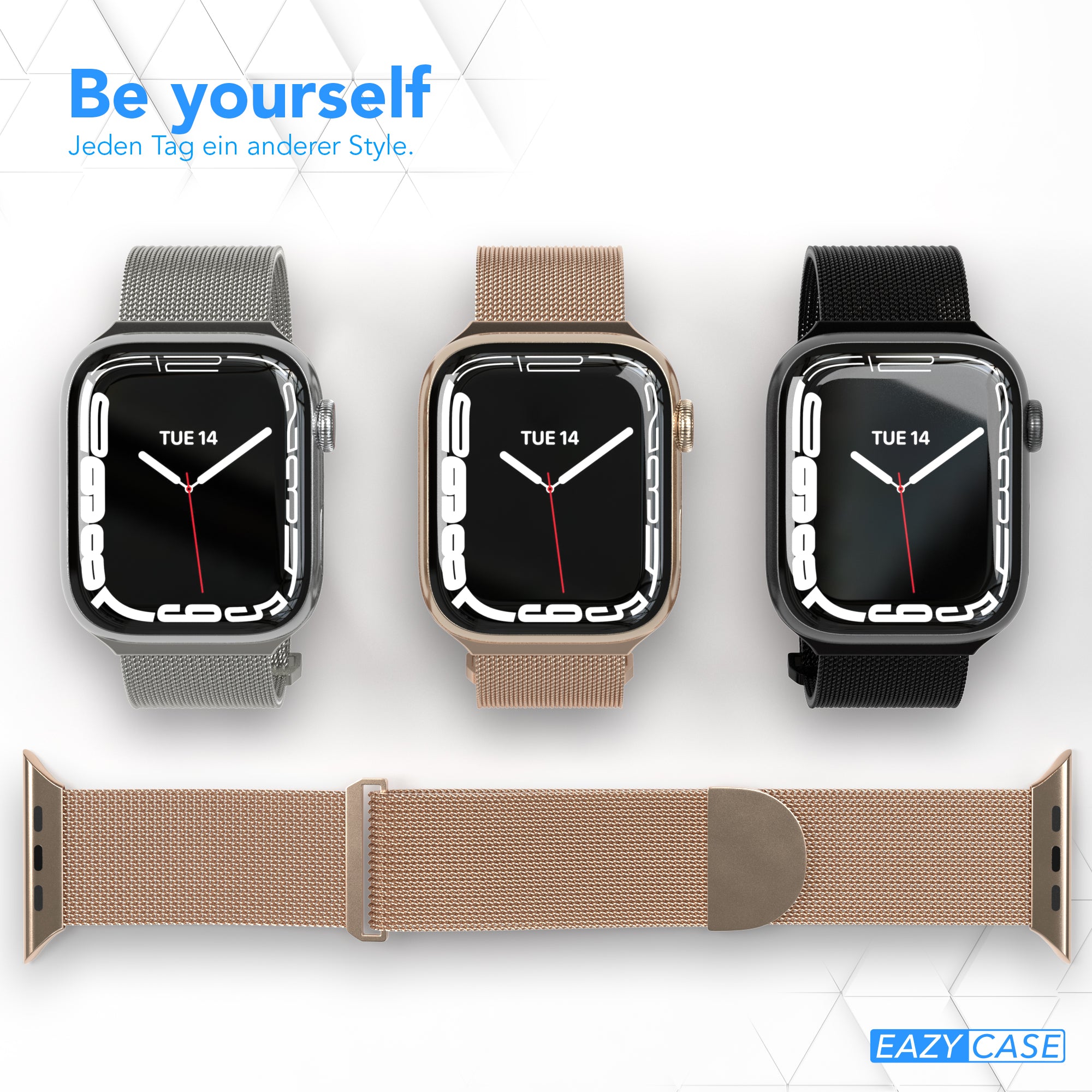 Apple Watch Armband Metall Edelstahl mit Magnetverschluss EAZY CASE 
