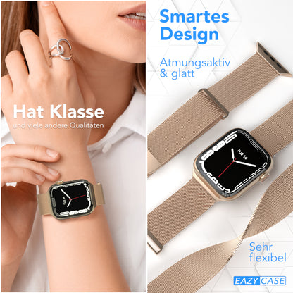 Apple Watch Armband Metall Edelstahl mit Magnetverschluss EAZY CASE 